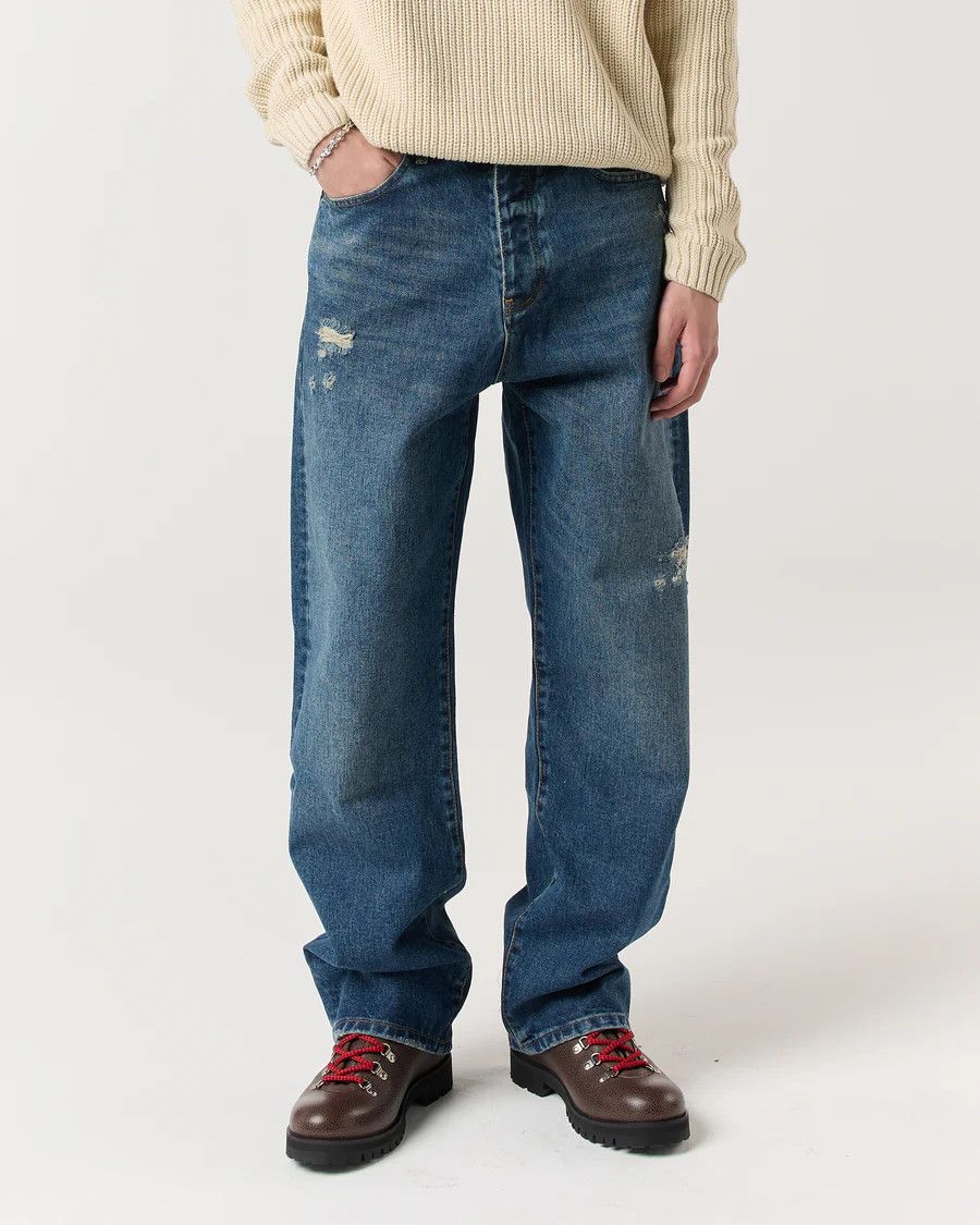 Ronning Classic Jeans - Distressed Denim Size US 32 / EU 48 - 1 Thumbnail