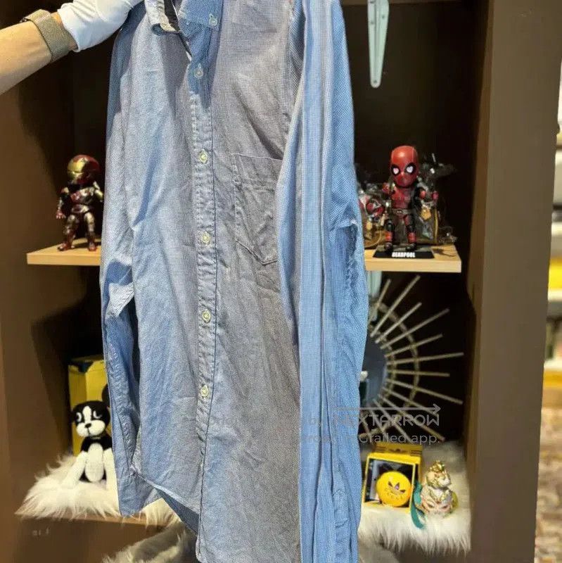 Burberry Burberry Blue Cotton Long Sleeve Shirt. Size US S / EU 44-46 / 1 - 3 Thumbnail