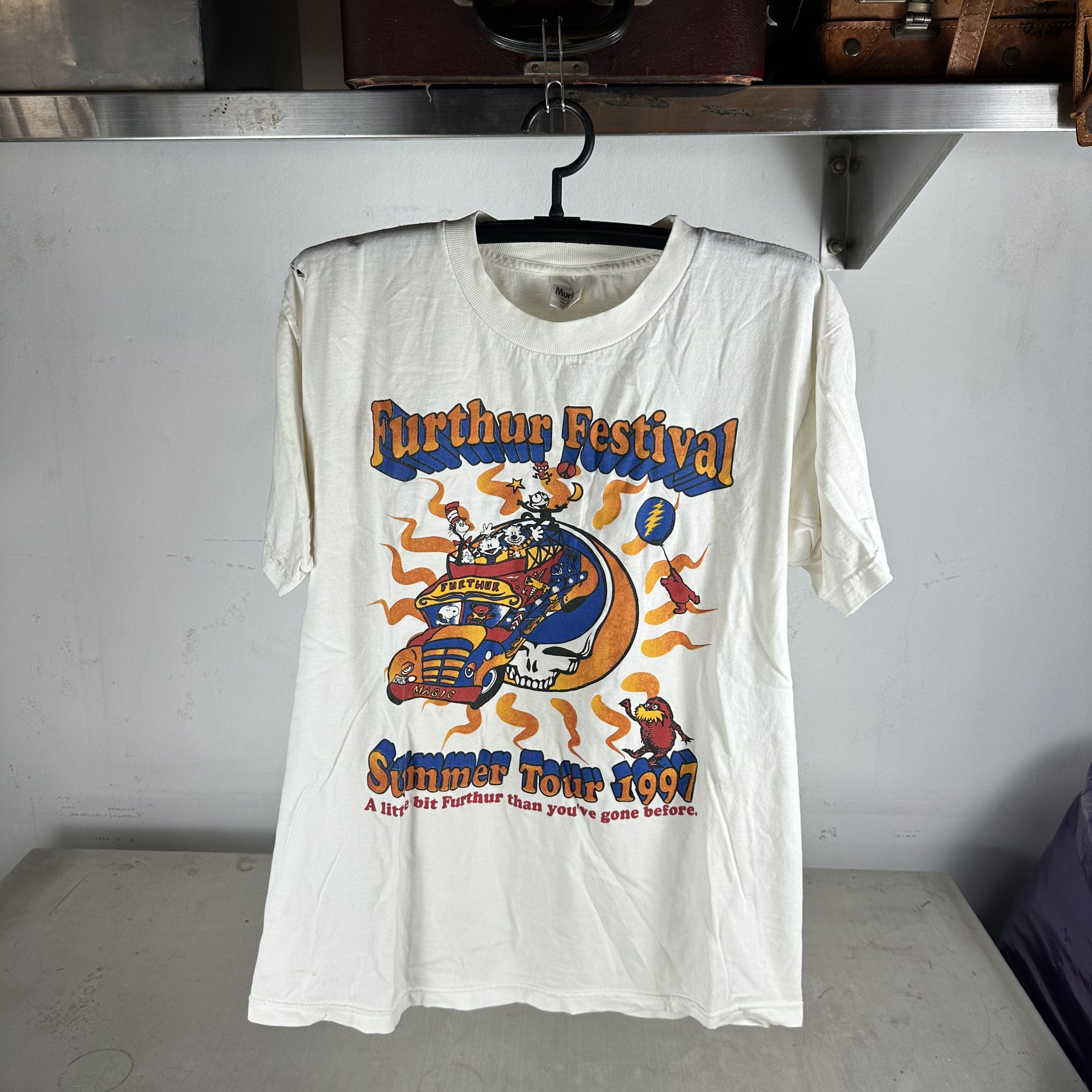Vintage 1997 Furthur Festival Summer Tour Grateful Dead T-shirt Size US L / EU 52-54 / 3 - 1 Thumbnail