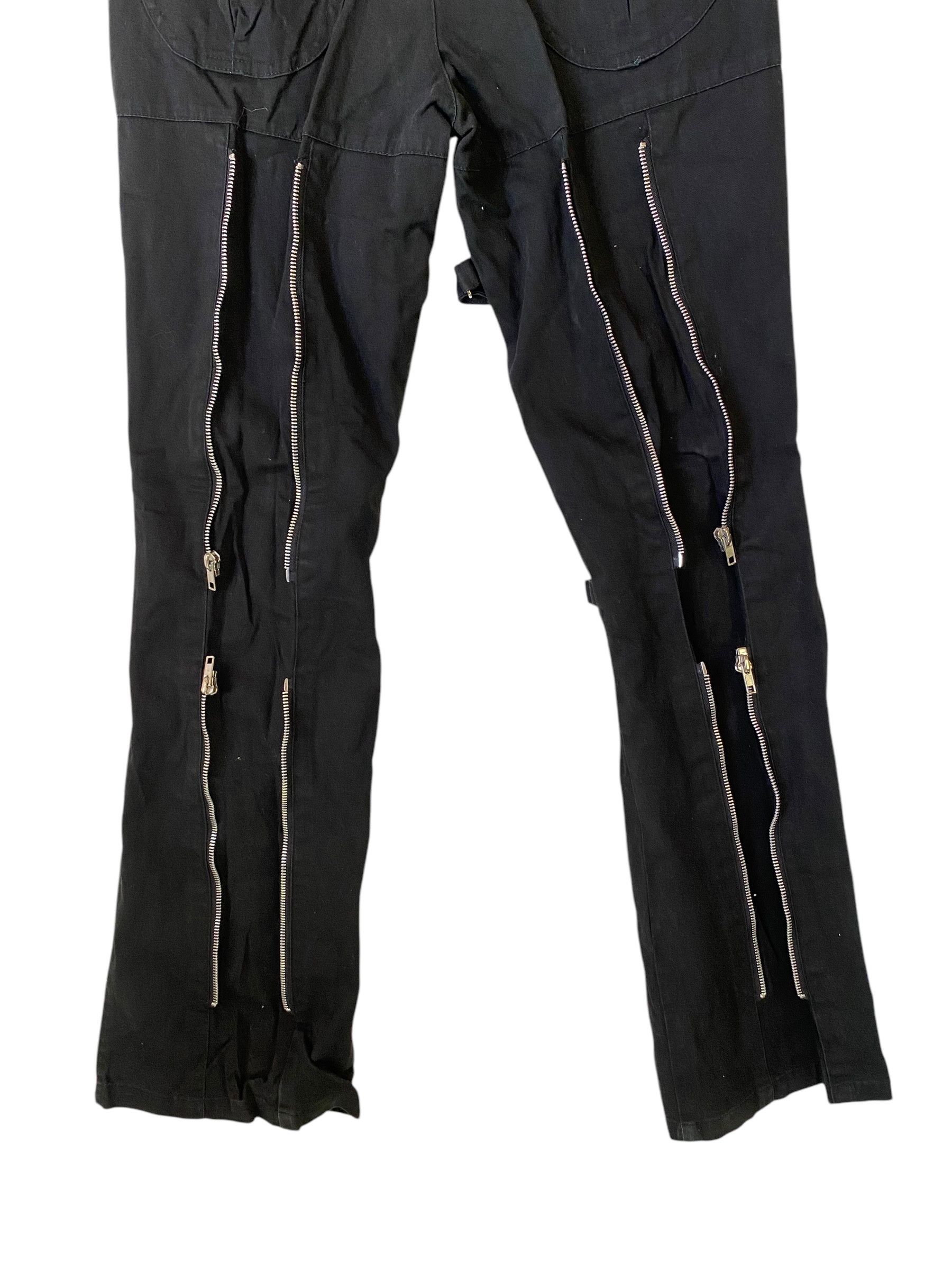 Hysteric Glamour × Japanese Brand 2000s Mad Punk printed zipped bondage pant Size US 29 - 8 Thumbnail