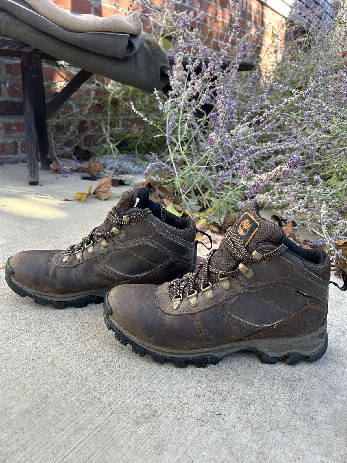 Timberland Timberland Waterproof Leather Hiking Boots Mid Cut Size US 8.5 / EU 41-42 - 2 Thumbnail