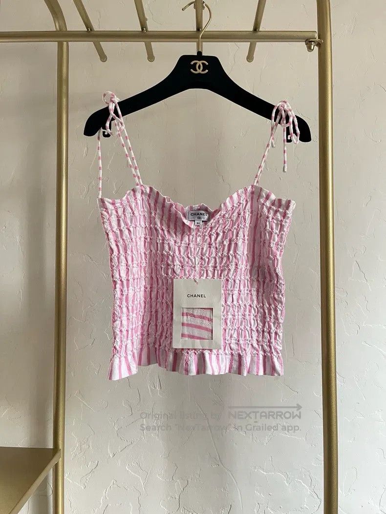 Chanel Chanel 24s pink pleated small bra Size XXS / US 00 / IT 34 - 1 Thumbnail