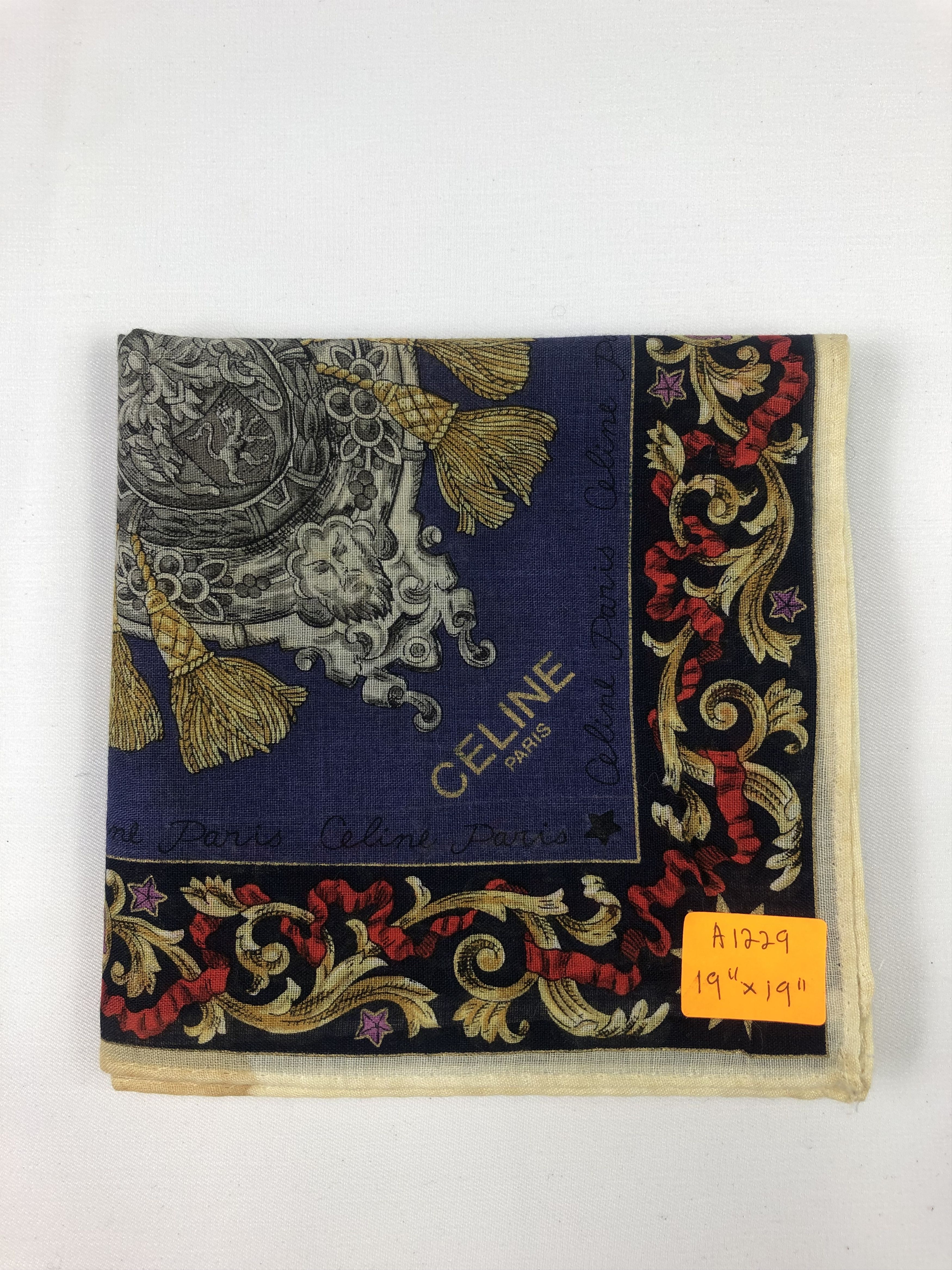 Celine Celine Handkerchief / Bandana / Neckerchief / Headscarf Size ONE SIZE - 9 Thumbnail