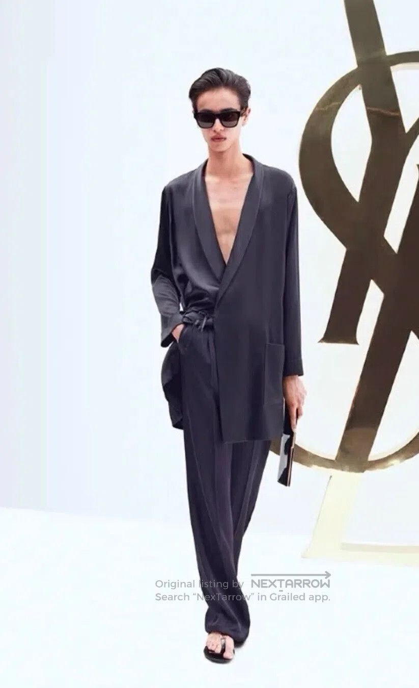 Saint Laurent Paris Saint Laurent Paris Silk Duster Bathrobe Sleepwear| Size US M / EU 48-50 / 2 - 1 Thumbnail