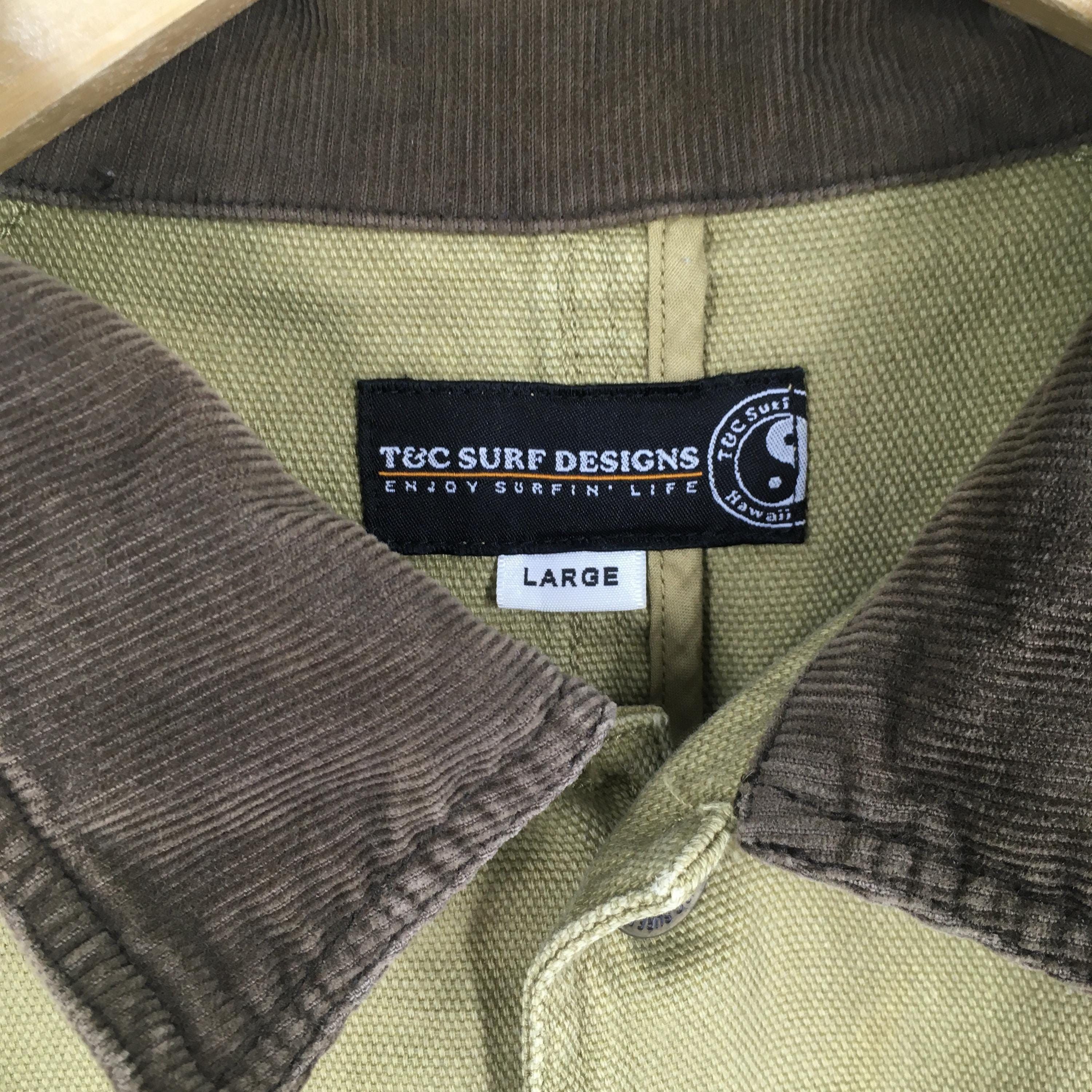 Other Vintage T&C Surf Designs Brown Denim Workers Jacket Large Size US L / EU 52-54 / 3 - 6 Thumbnail