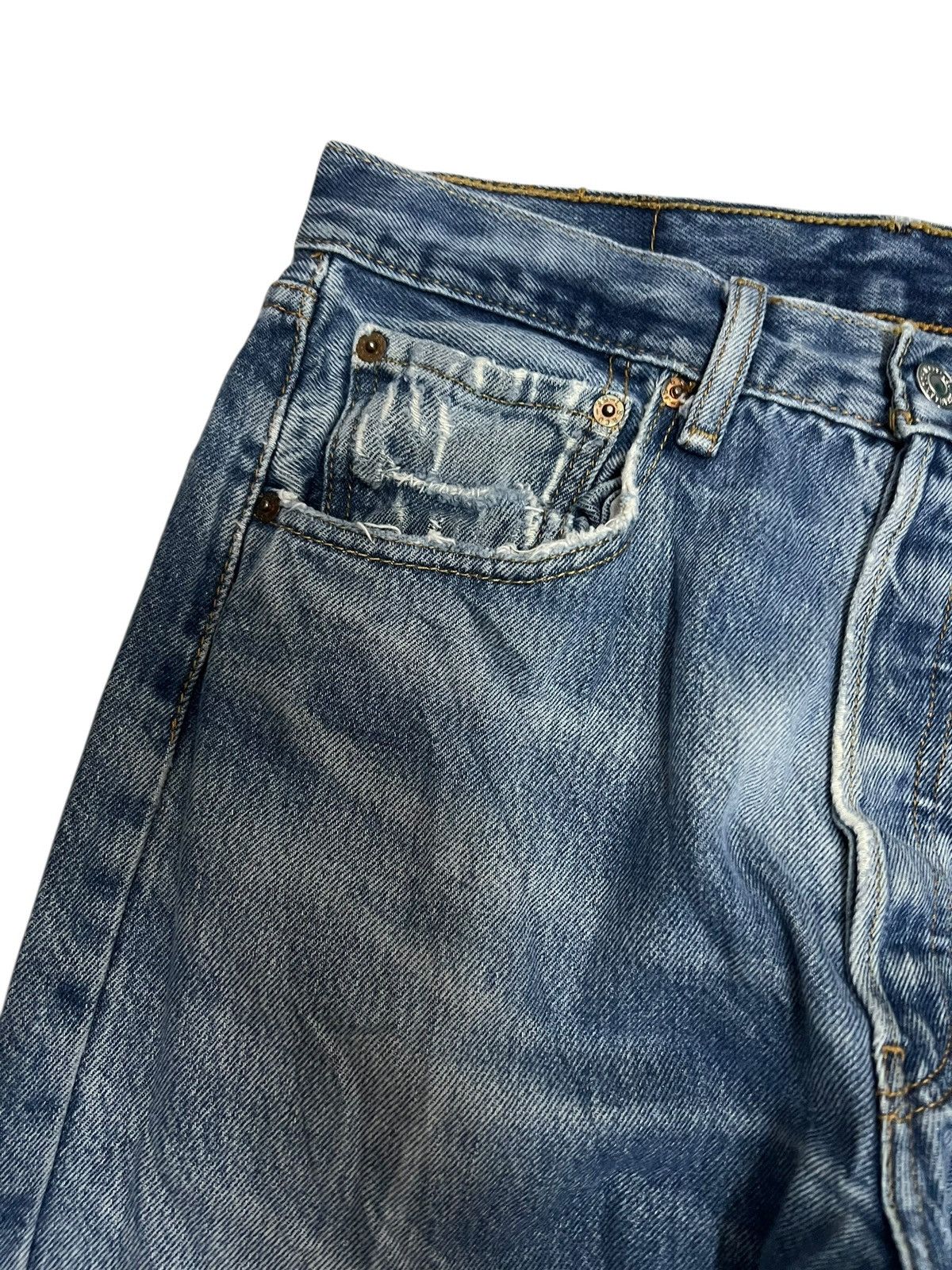 Levi's Vintage Levis 501 Distressed Mud Wash Jean Rare Size US 29 - 7 Thumbnail
