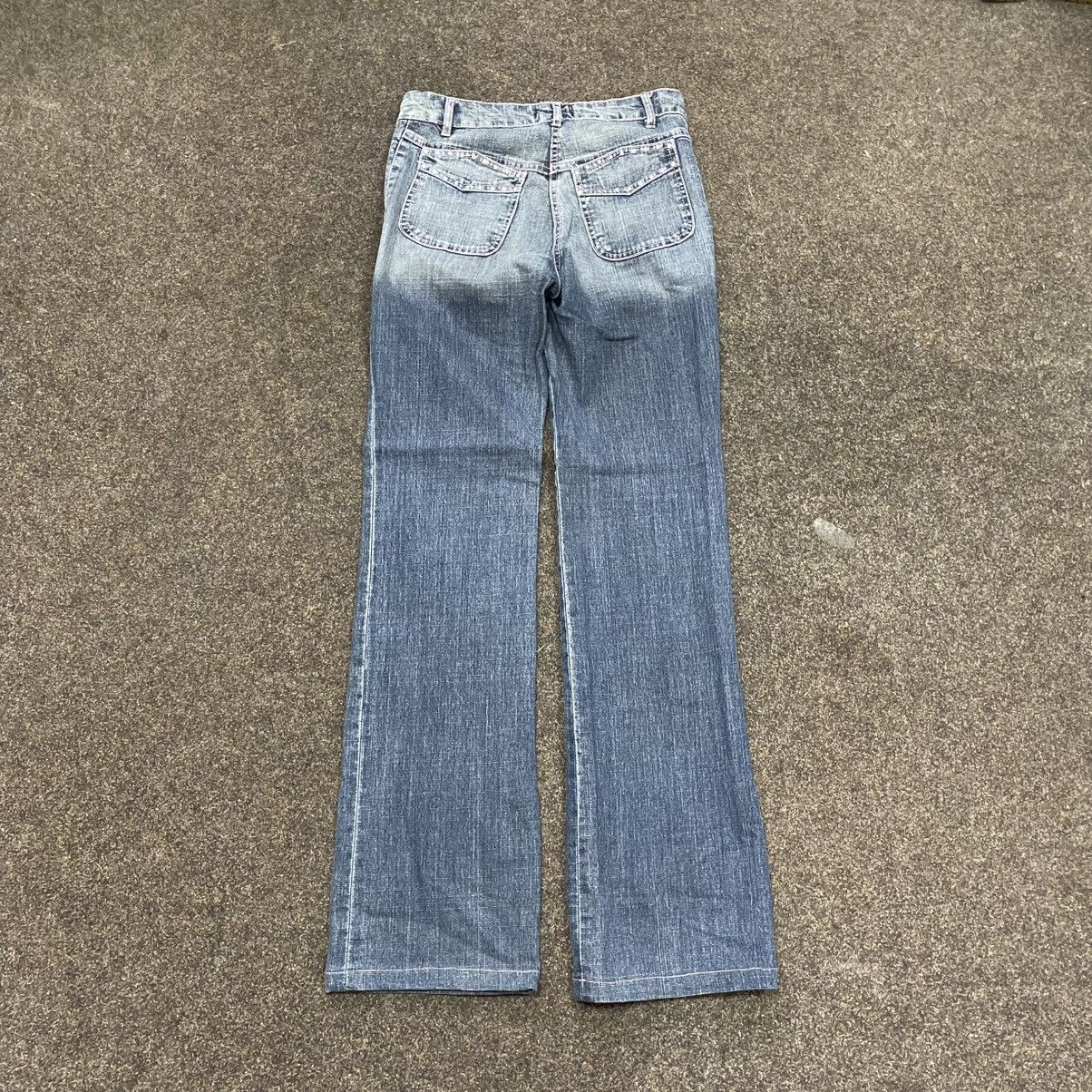 Vintage Vintage Y2K Baggy Wide Leg Jeans Washed Blue 90s Skate Logo Size 34" / US 12 / IT 48 - 2 Thumbnail