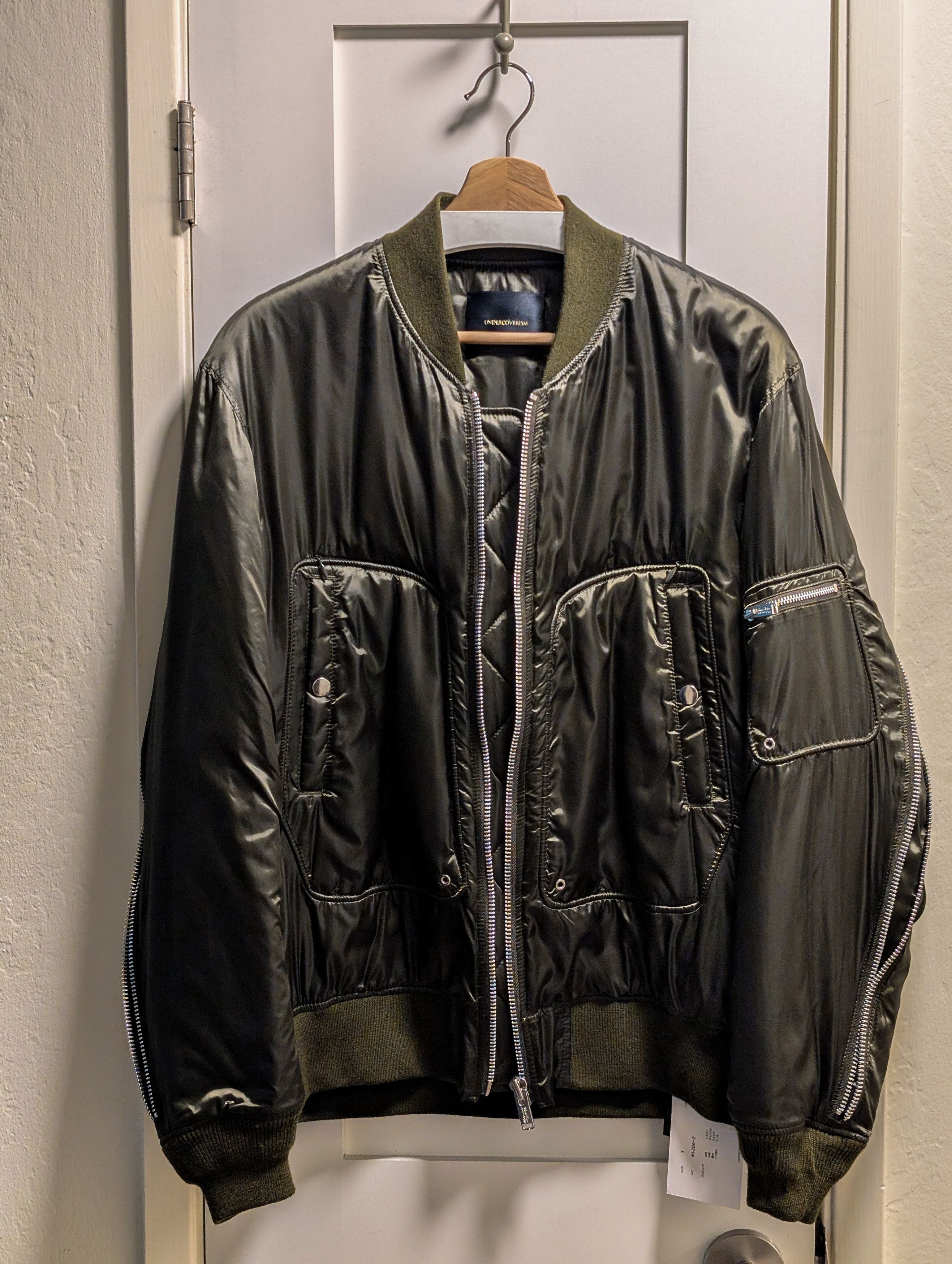 Undercover AW14 "Cold Blood" Back Zip Bomber - Olive Size 3 Size US L / EU 52-54 / 3 - 2 Thumbnail