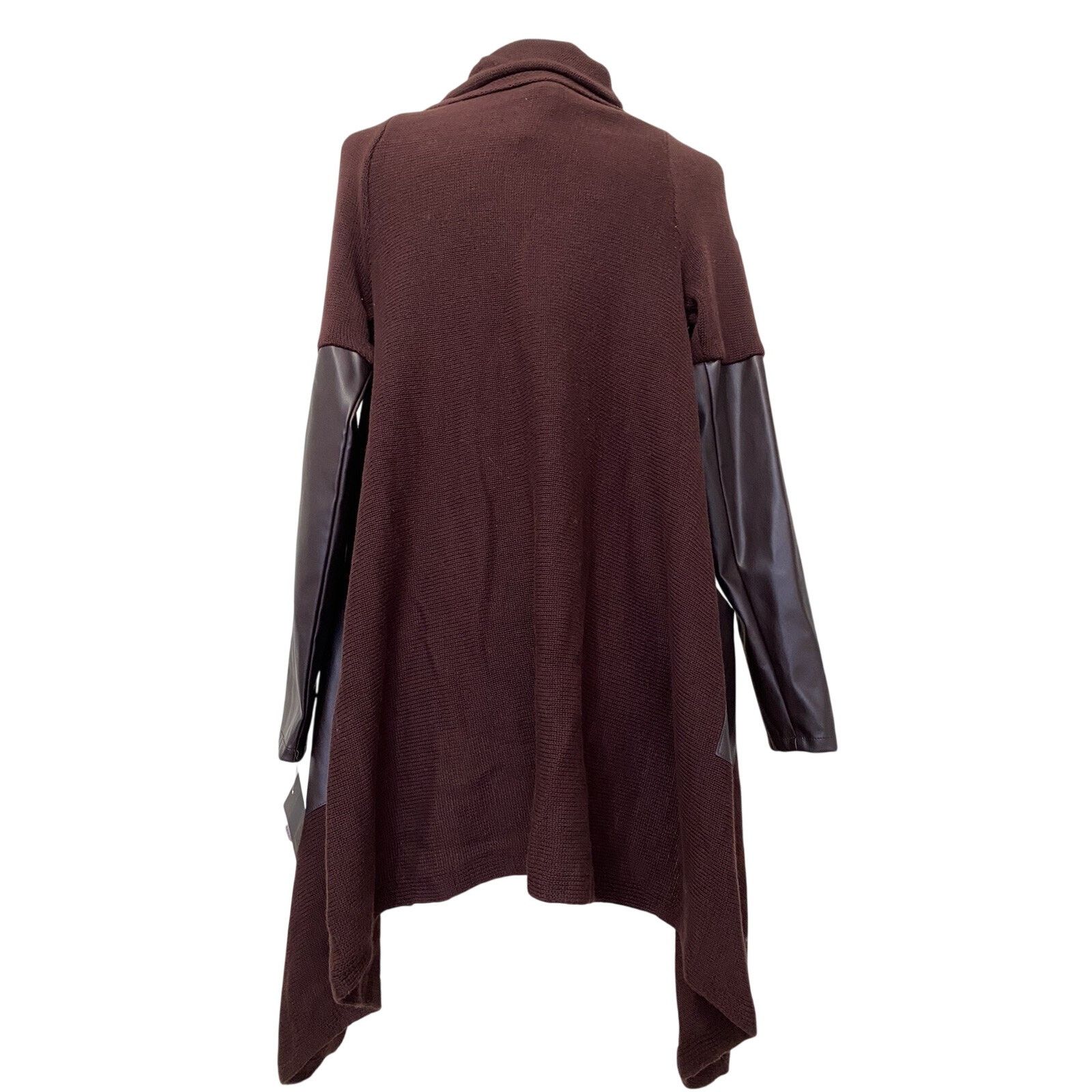 BLANKNYC Blanknyc Cardigan Sweater Women's Small Faux Leather A003054 Size S / US 4 / IT 40 - 5 Thumbnail