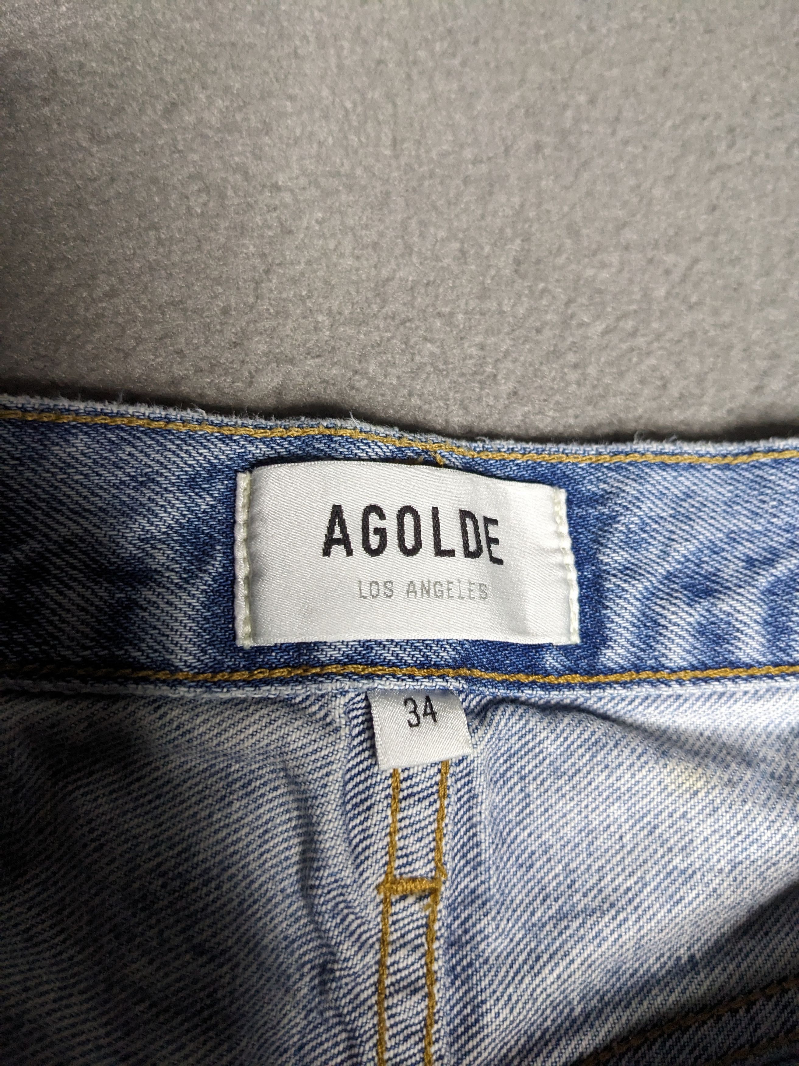 Agolde AGOLDE Vintage Straight Jeans 34x30 Organic Cotton Denim Size 34" / US 12 / IT 48 - 10 Thumbnail