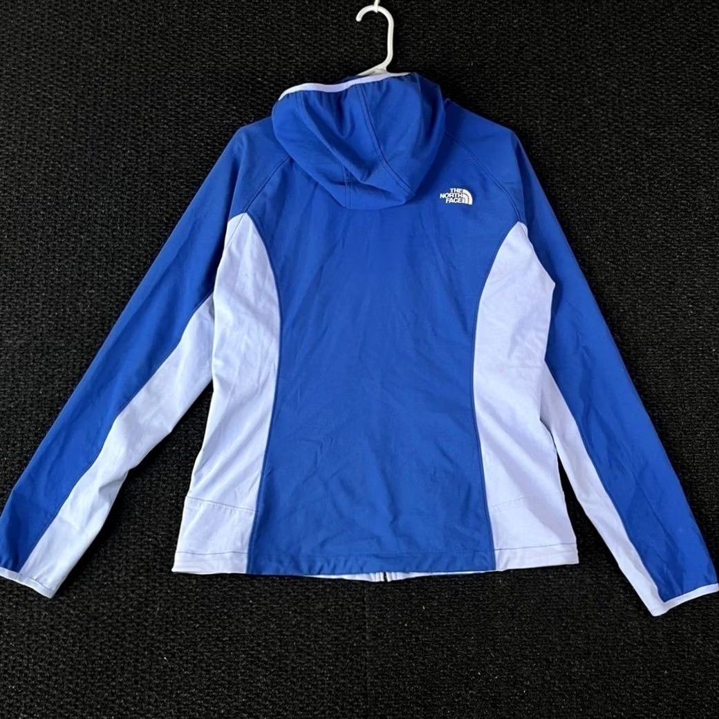 The North Face The North Face Womens Large Blue Softshell Hooded Jacket M883 Size L / US 10 / IT 46 - 4 Thumbnail