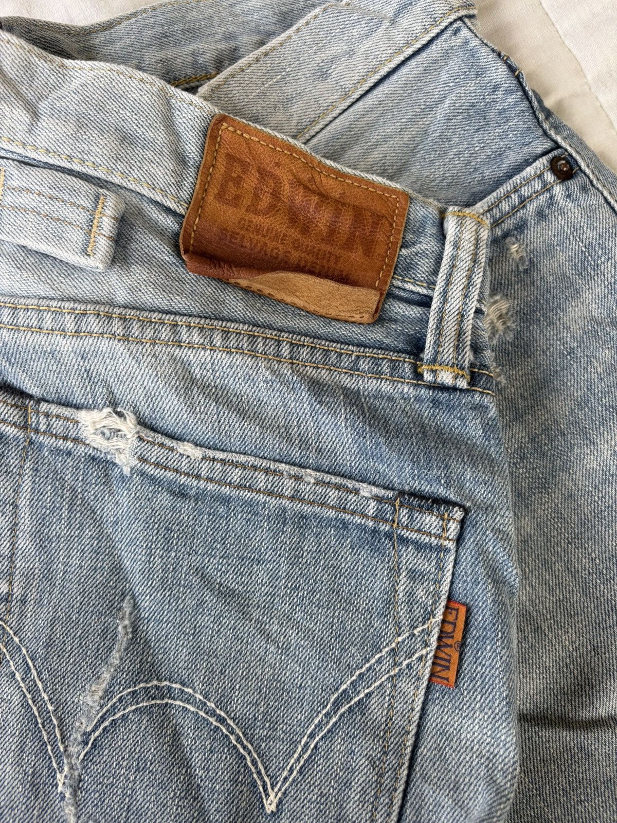 Hysteric Glamour × Undercover 🔥EDWIN 505zx SELVEDGE DENIM BUCKLE BACK BLUE WASH JEANS Size US 30 / EU 46 - 13 Thumbnail