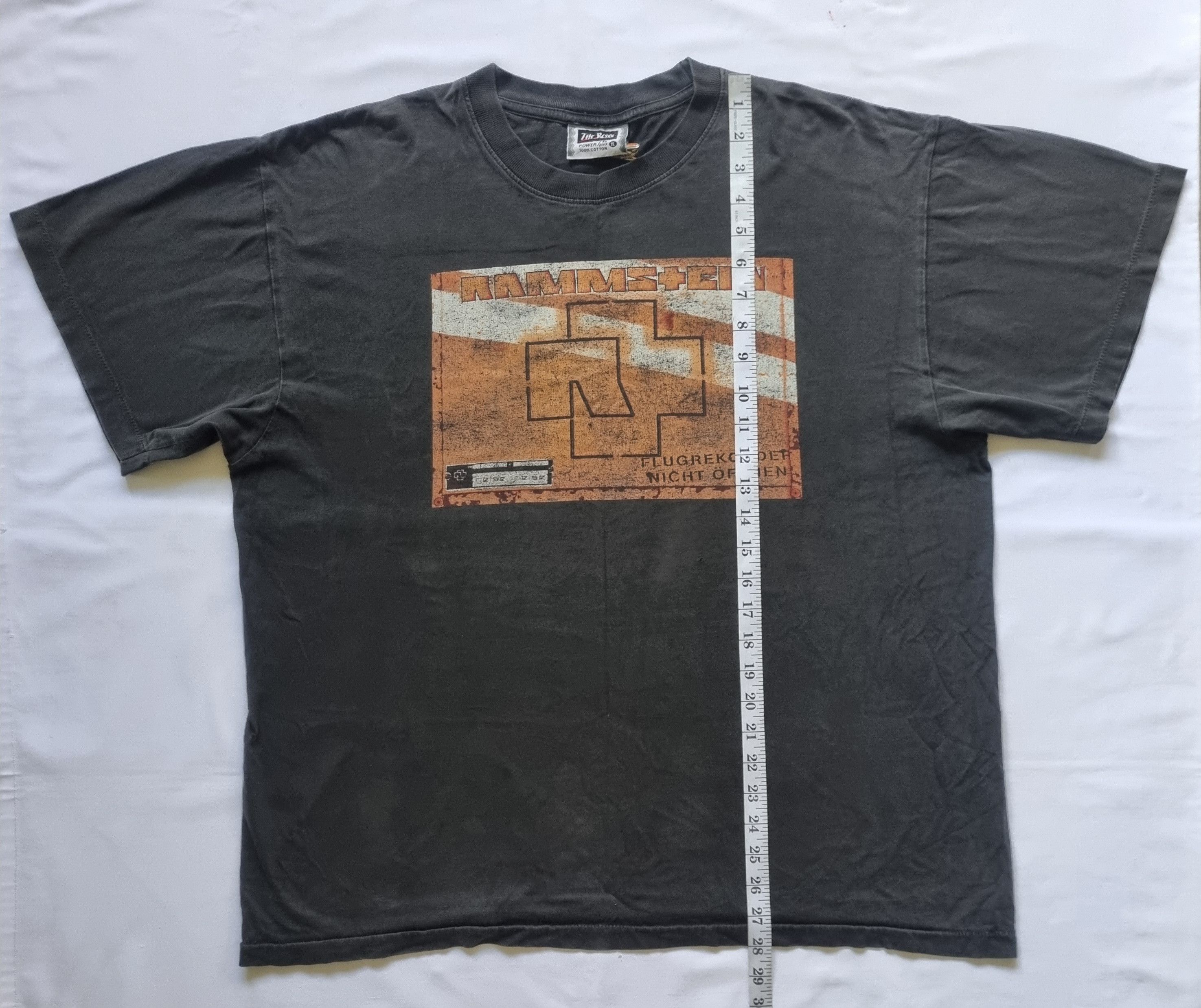 Band Tees × Vintage Vintage 90s Rammstein The Roxx T Shirt Industrial Metal Size US XL / EU 56 / 4 - 4 Thumbnail