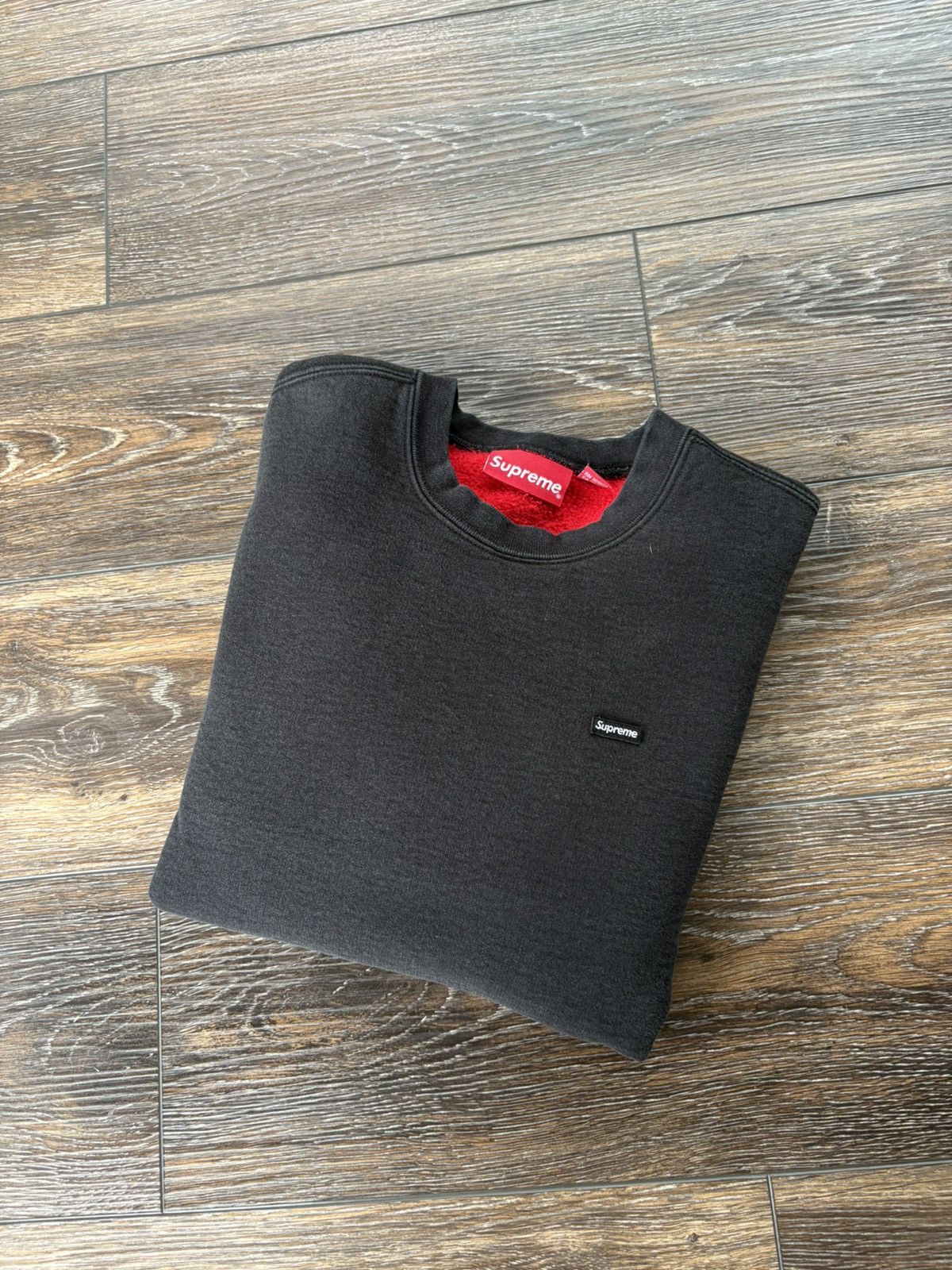 Supreme Supreme Small Box Crewneck Black | Grailed