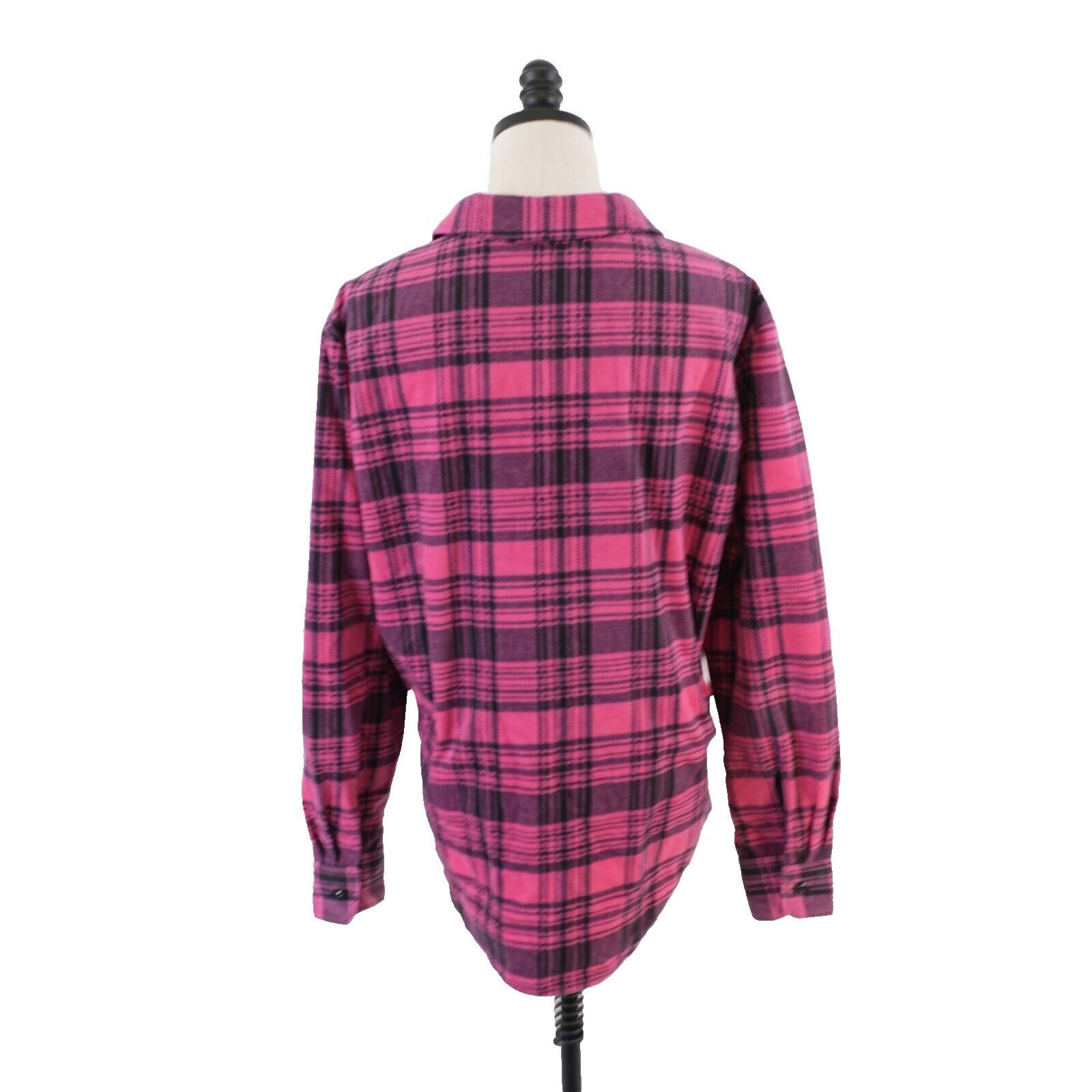 Lee Lee Riders Pink Plaid Flannel Large Button Front Collared Sh Size L / US 10 / IT 46 - 5 Thumbnail