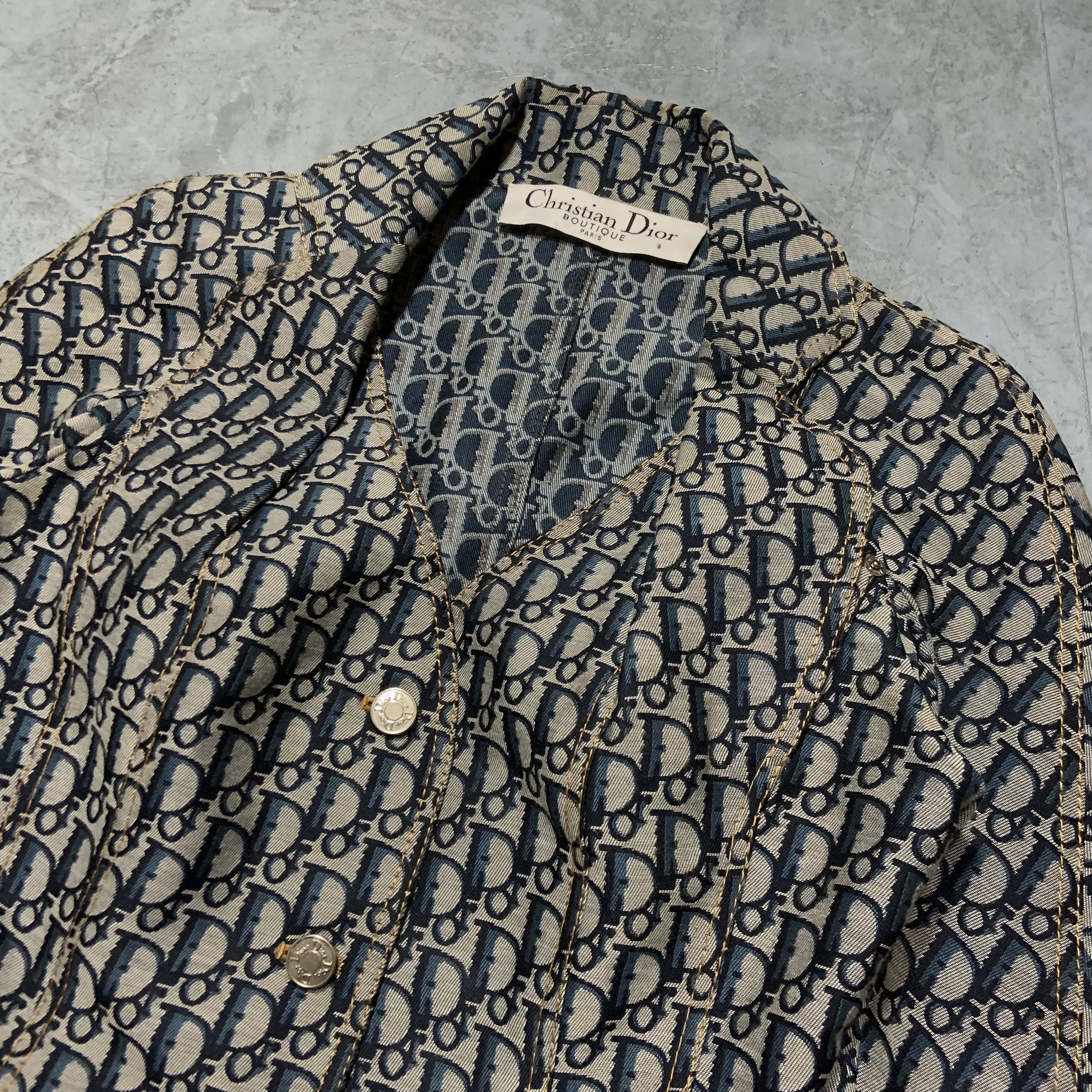 Dior Christian Dior - SS05 - Oblique Trotter Monogram Jacket Size M / US 6-8 / IT 42-44 - 4 Thumbnail