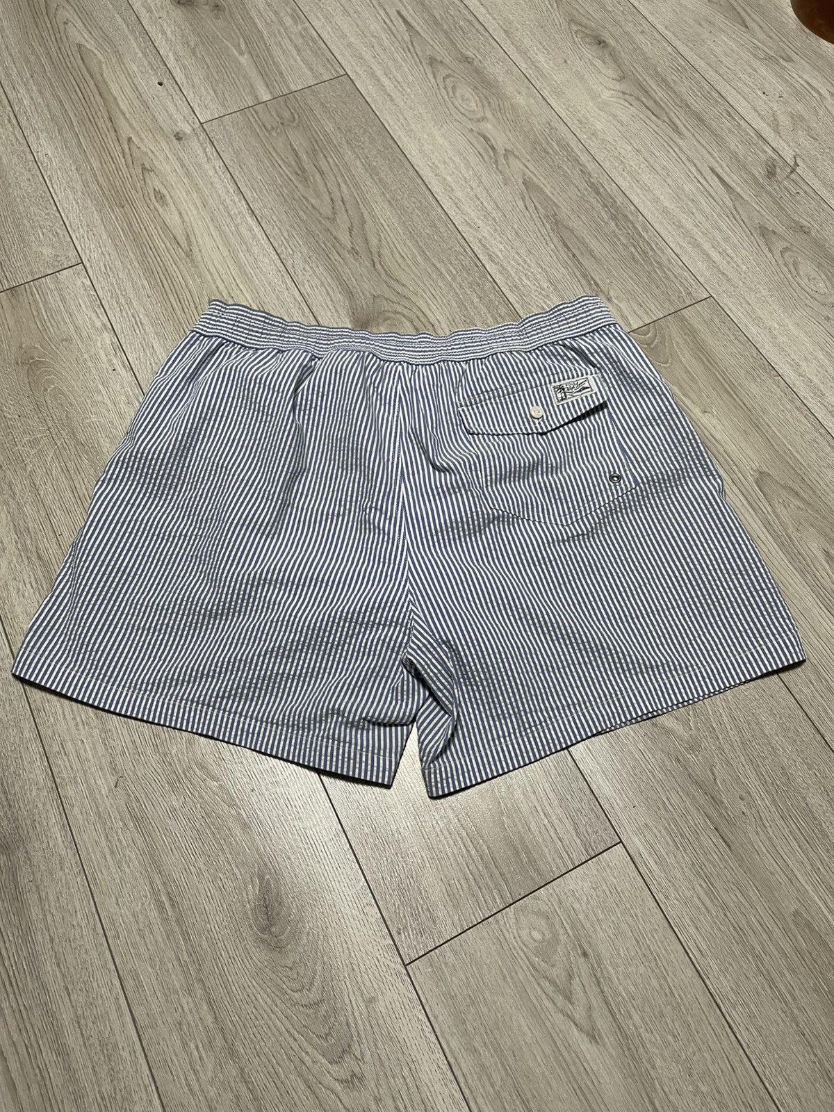 Polo Ralph Lauren Rare Polo Ralph Lauren Custom Striped Swimming Shorts Logo Size US 36 / EU 52 - 3 Thumbnail