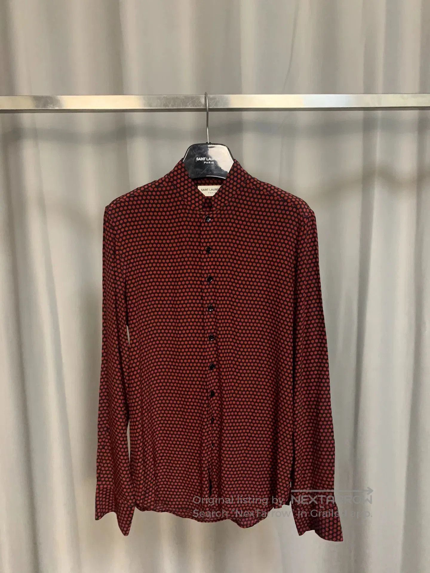 Saint Laurent Paris Saint Laurent 2015SS Silk Polka Dot Shirt. Size M / US 6-8 / IT 42-44 - 1 Thumbnail