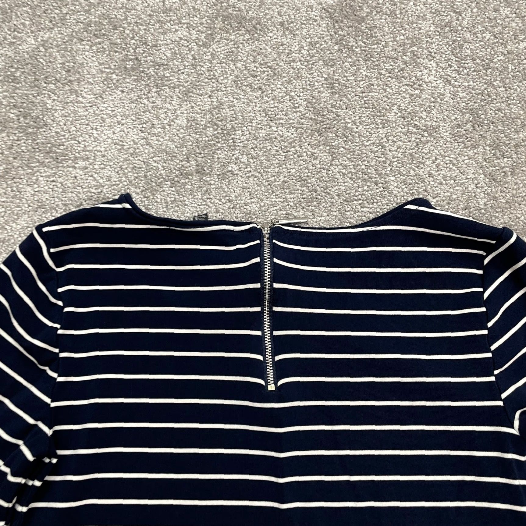 Vintage White House Black Market Dress Shift Womens Small Blue White Stripe Size XL / US 12-14 / IT 48-50 - 4 Thumbnail