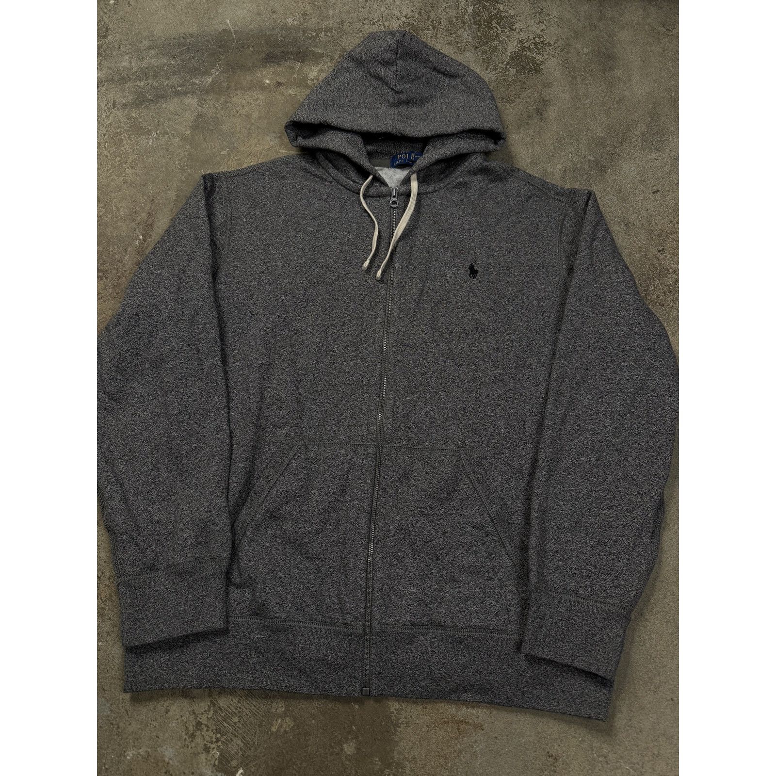 Polo Zip Up Charcoal Black New XL With Tags
