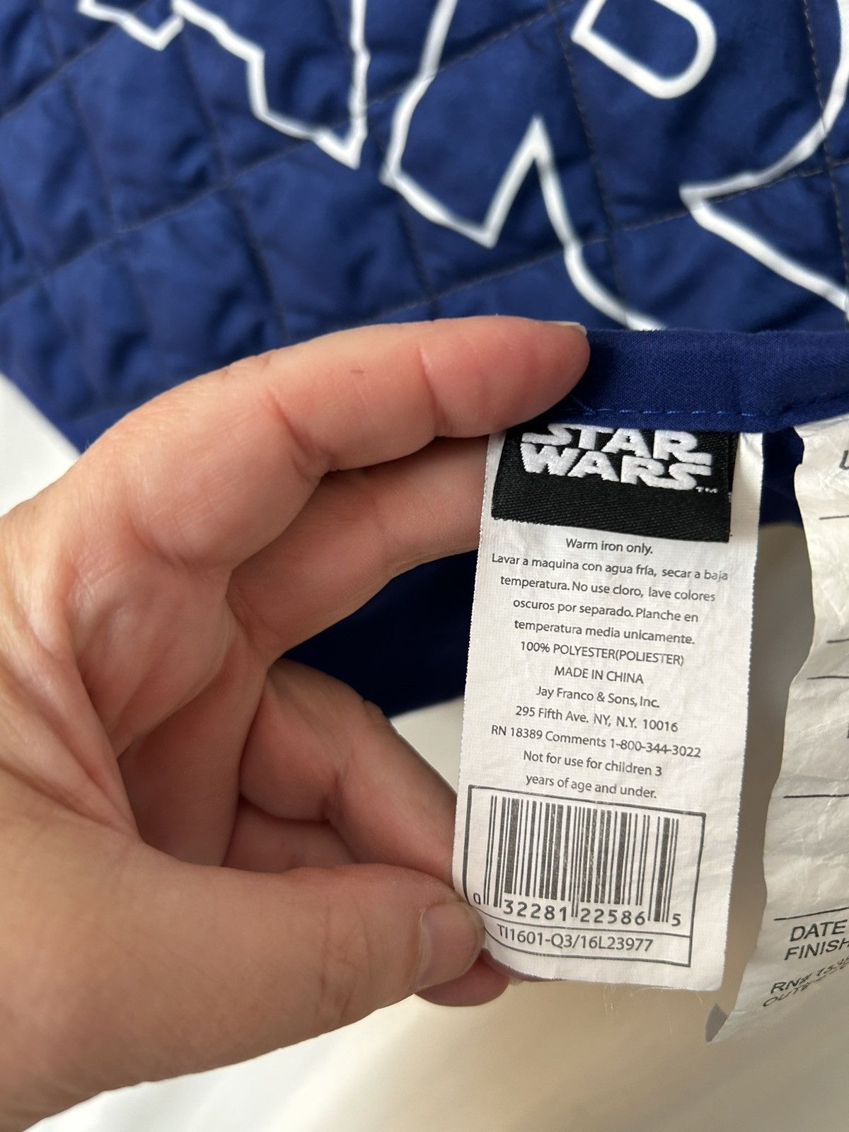 Other Pillowcase: vintage? Star wars logo scifi movie quilted used Size ONE SIZE - 4 Thumbnail