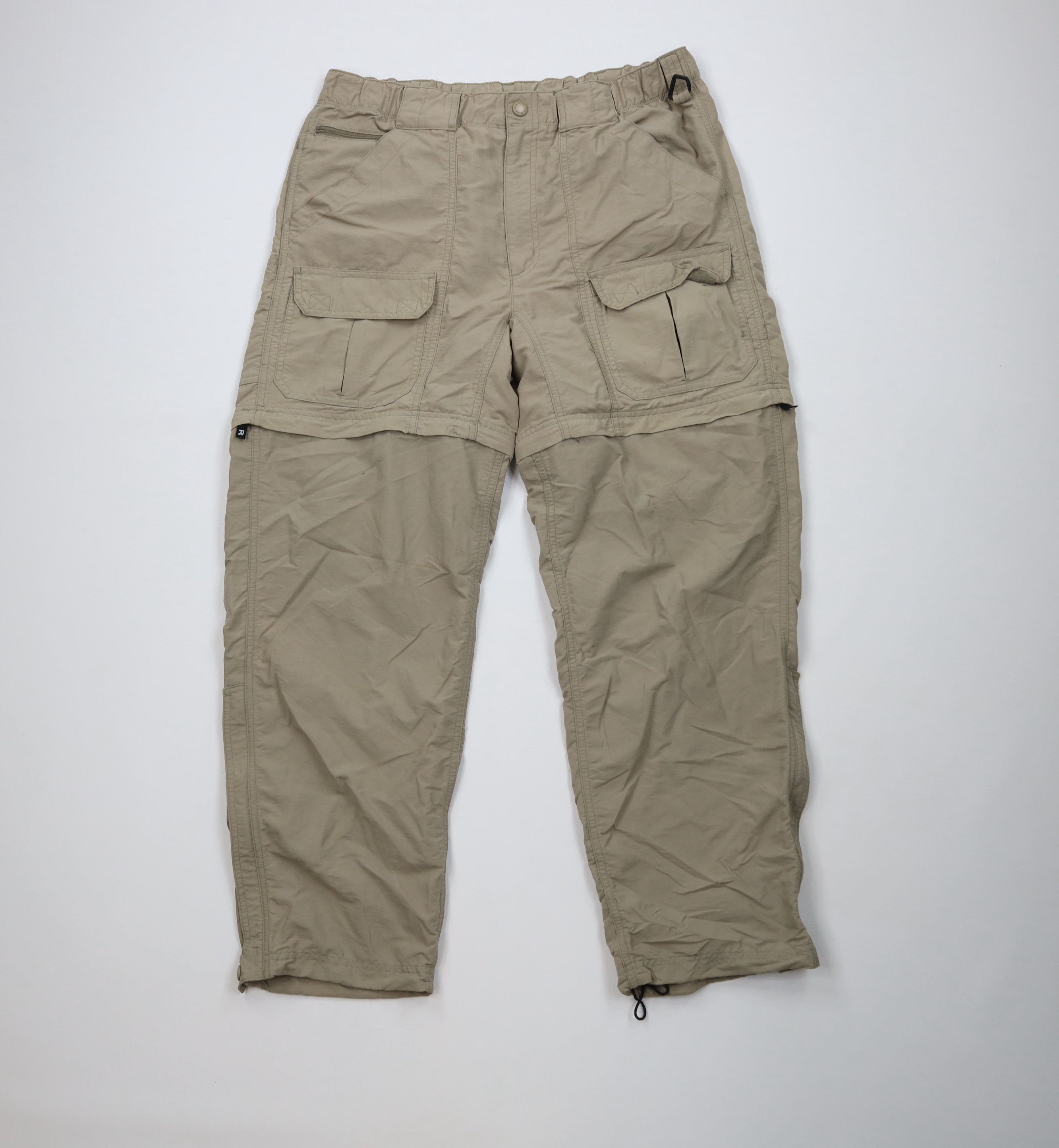 L.L. Bean Vintage LL Bean Convertible Cargo Pants Shorts Beige Nylon Size 36" / US 14 / IT 50 - 1 Thumbnail