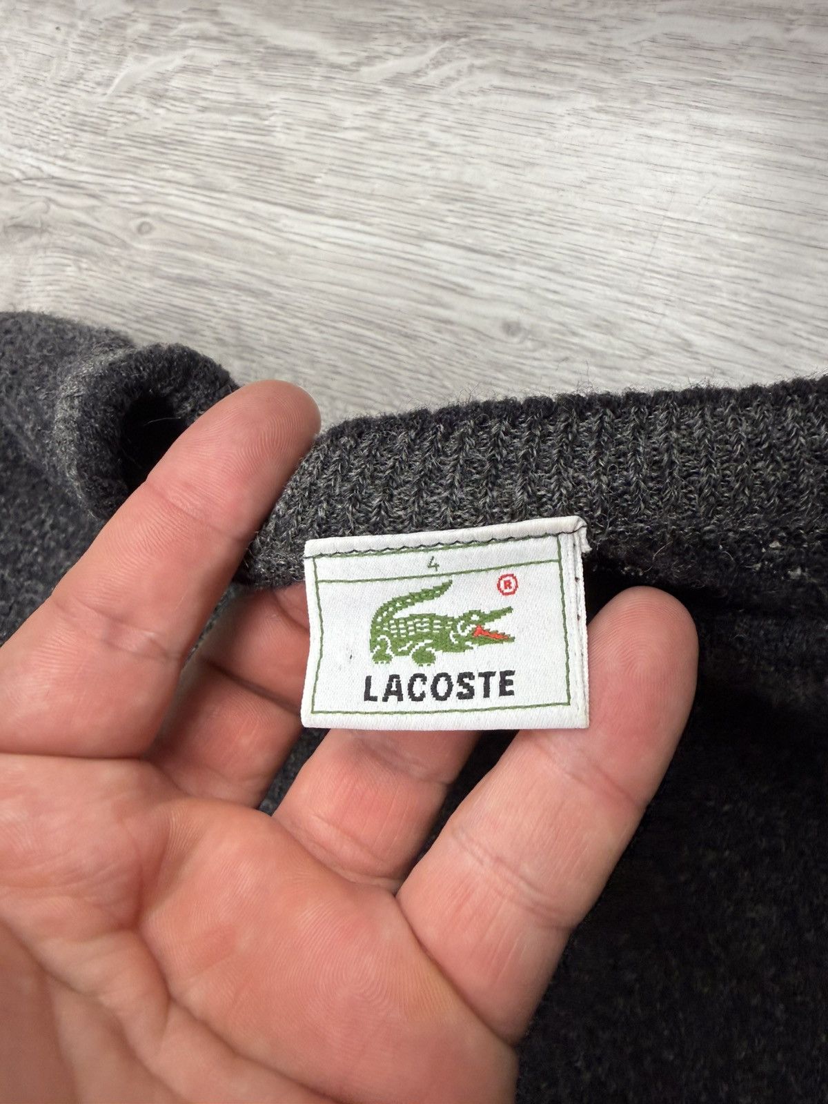 Lacoste Vintage Lacoste Wool Blend Textured Knitted Sweater Men’s Size US L / EU 52-54 / 3 - 8 Thumbnail