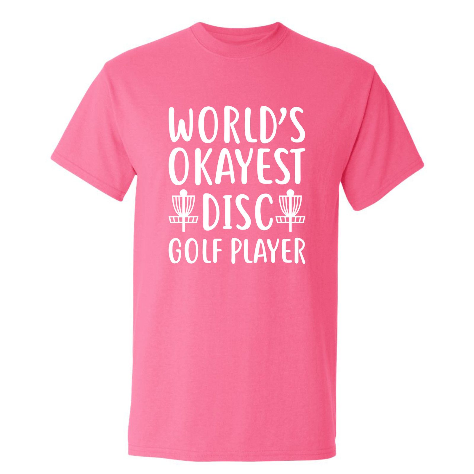 Gildan Disc Golf T Shirt Worlds OKAYEST DISCGOLFER Funny Shirt Size US XL / EU 56 / 4 - 13 Thumbnail
