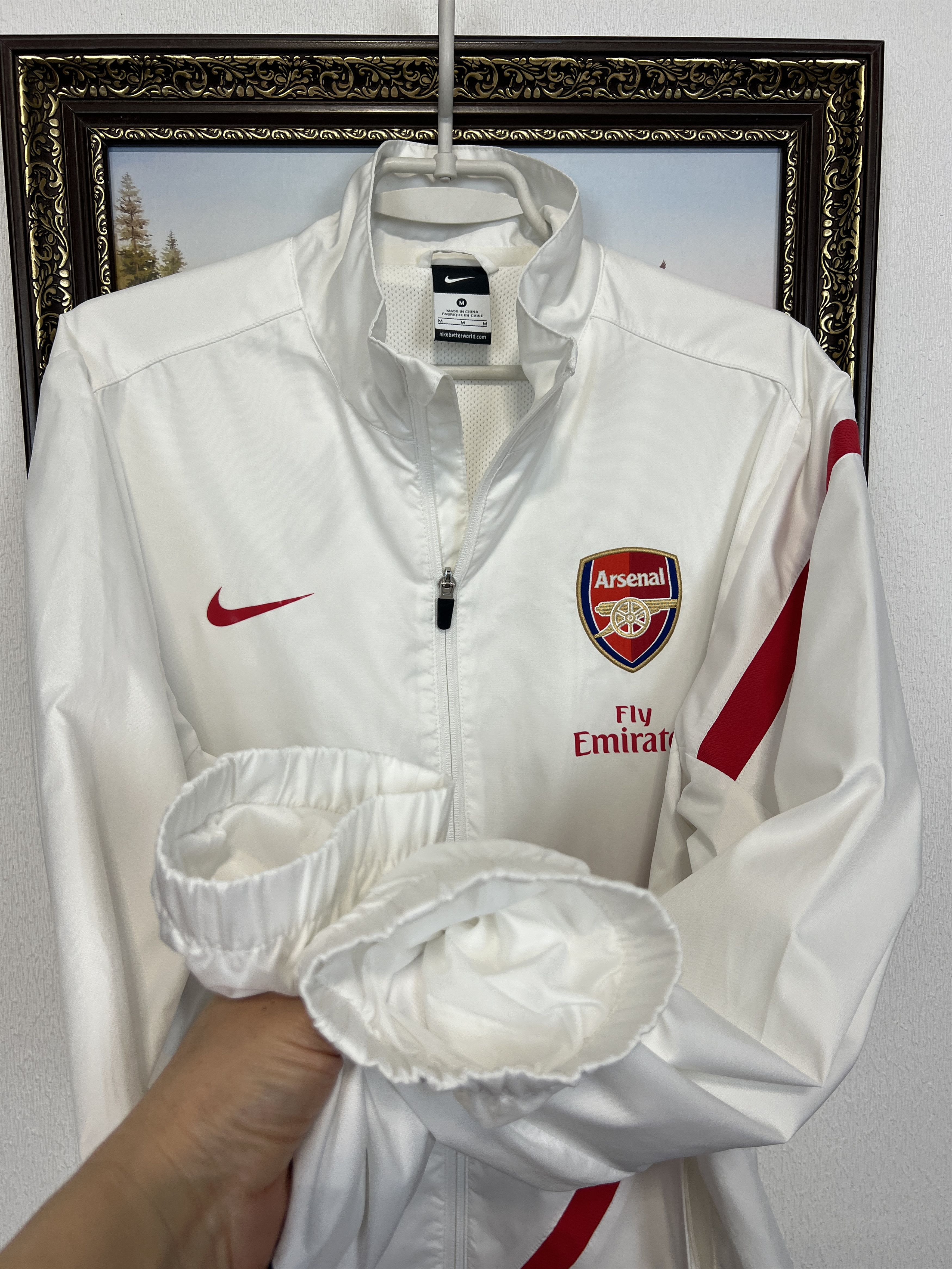 Nike Vintage Arsenal Football Jacket Soccer Track Top Gunners Size US M / EU 48-50 / 2 - 6 Thumbnail