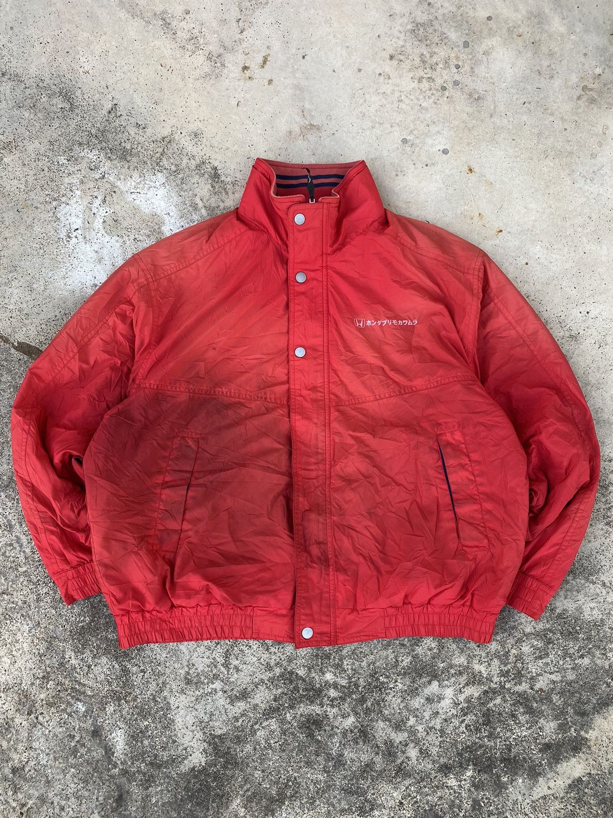 Honda Distressed Faded Vintage Honda Racing Reversible Jacket Size US L / EU 52-54 / 3 - 4 Thumbnail