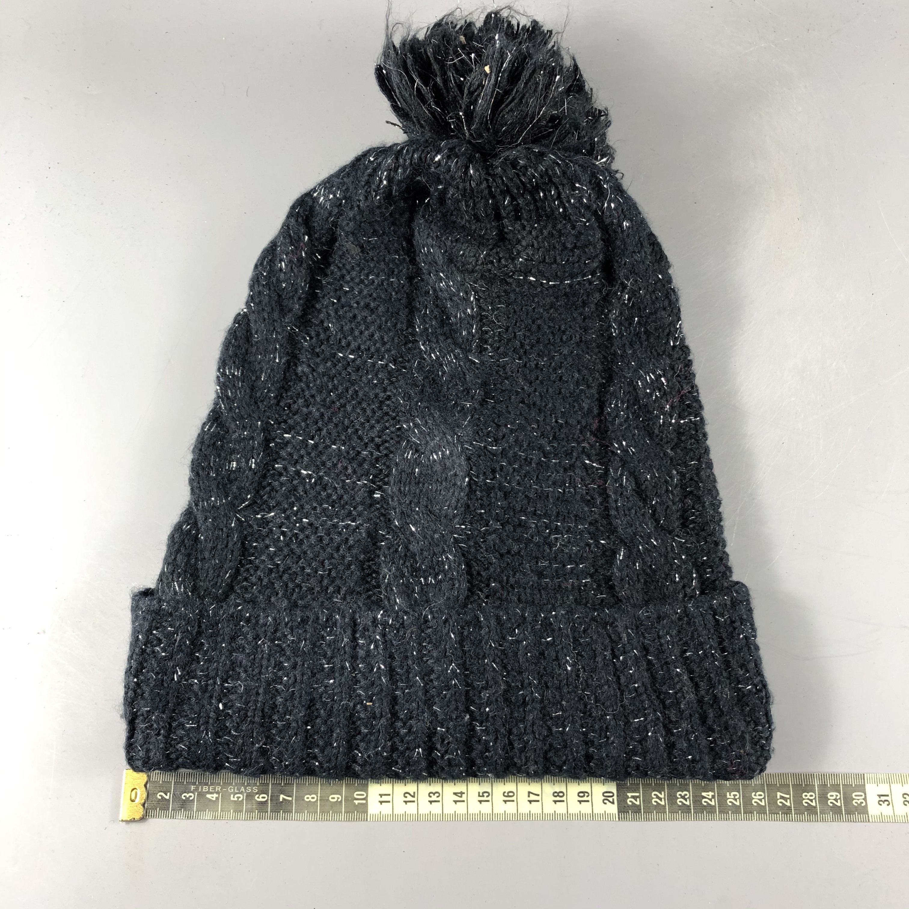 Vintage Unknown Cable Knit Slouchy Beanie Snow Hat Snow Cap -D836 Size ONE SIZE - 3 Thumbnail