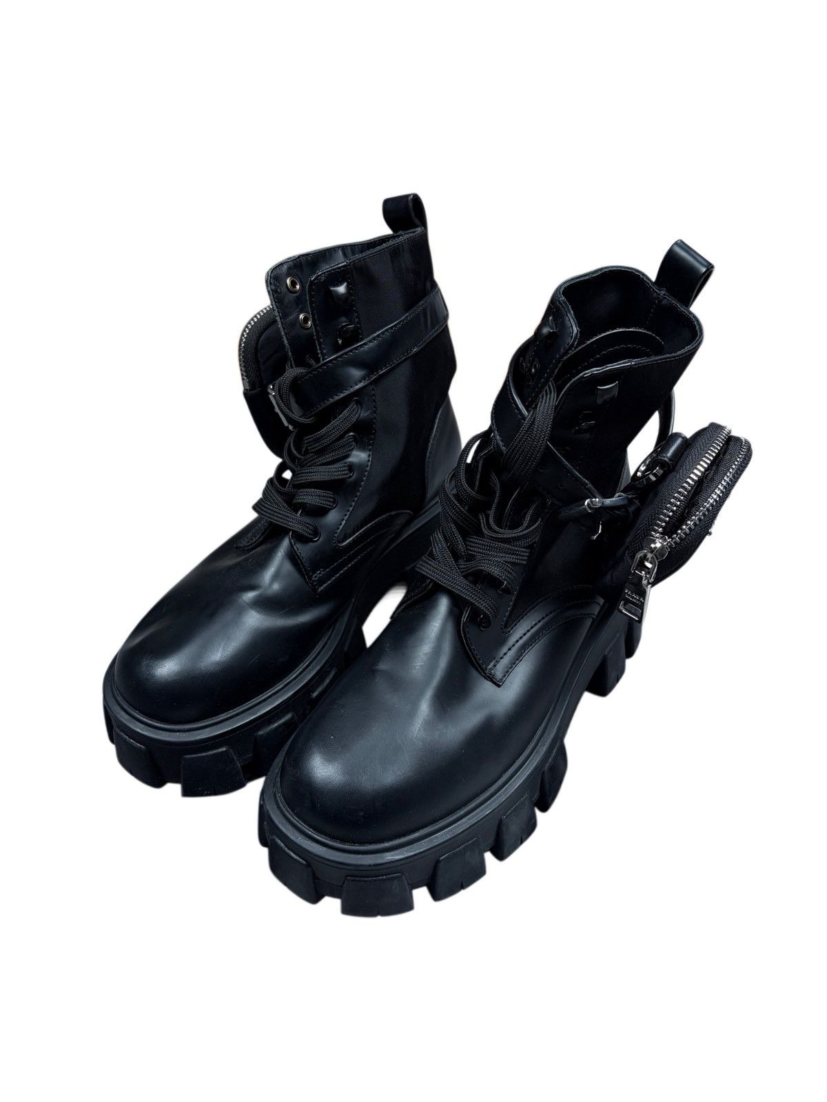 Prada Prada Combat Boots Black Pouch Size 36 Size US 6 / IT 36 - 2 Thumbnail
