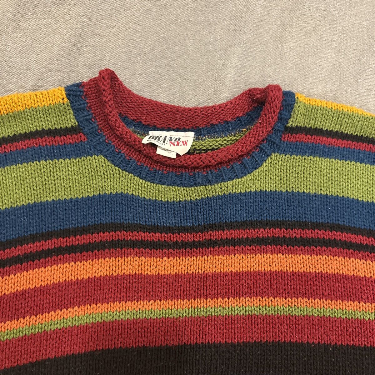 Other RARE 1980’s STRIPED MULTICOLOR SWEATER Size US M / EU 48-50 / 2 - 3 Thumbnail