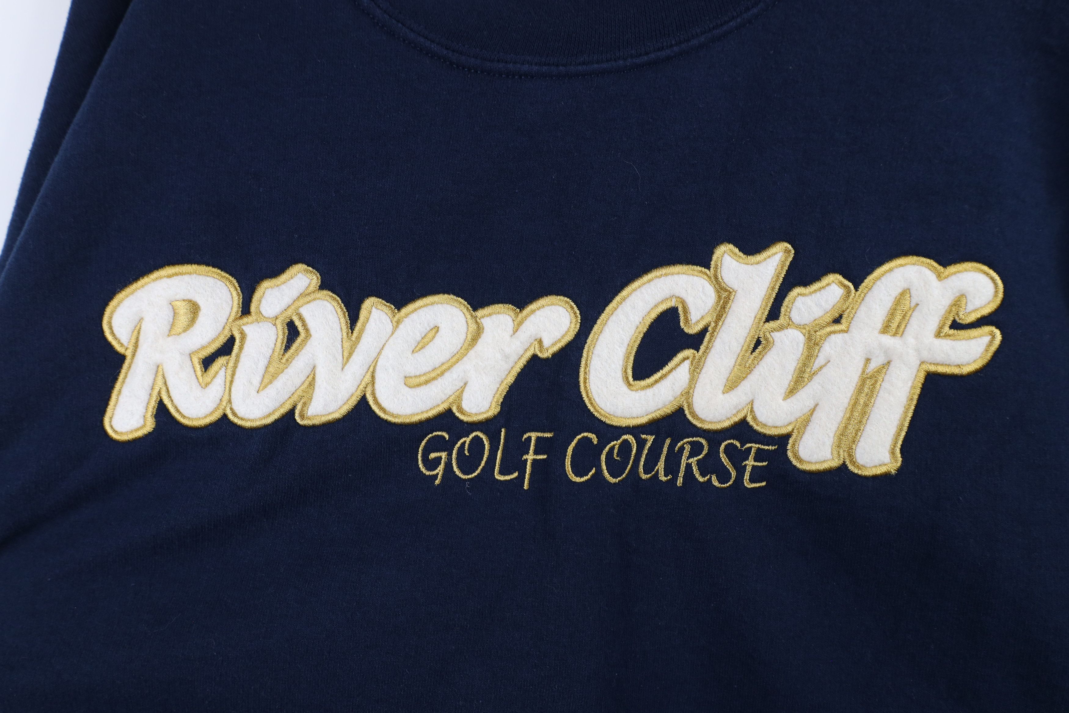 Vintage Vintage 90s Spell River Cliff Golf Course Sweatshirt Blue Size US L / EU 52-54 / 3 - 4 Thumbnail