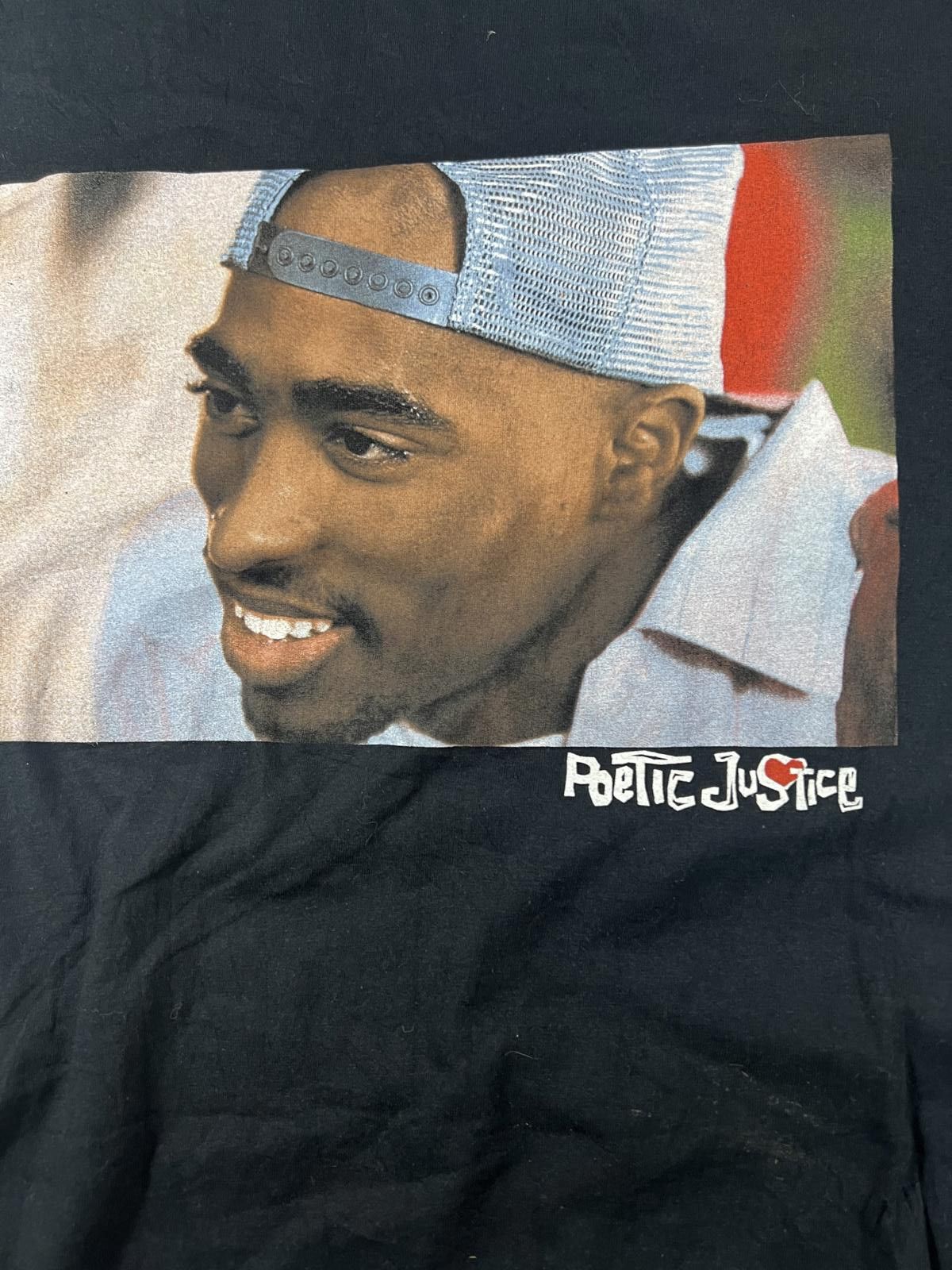 Other Poetic Justice Graphic T-Shirt Medium Black Cotton Size US M / EU 48-50 / 2 - 2 Thumbnail