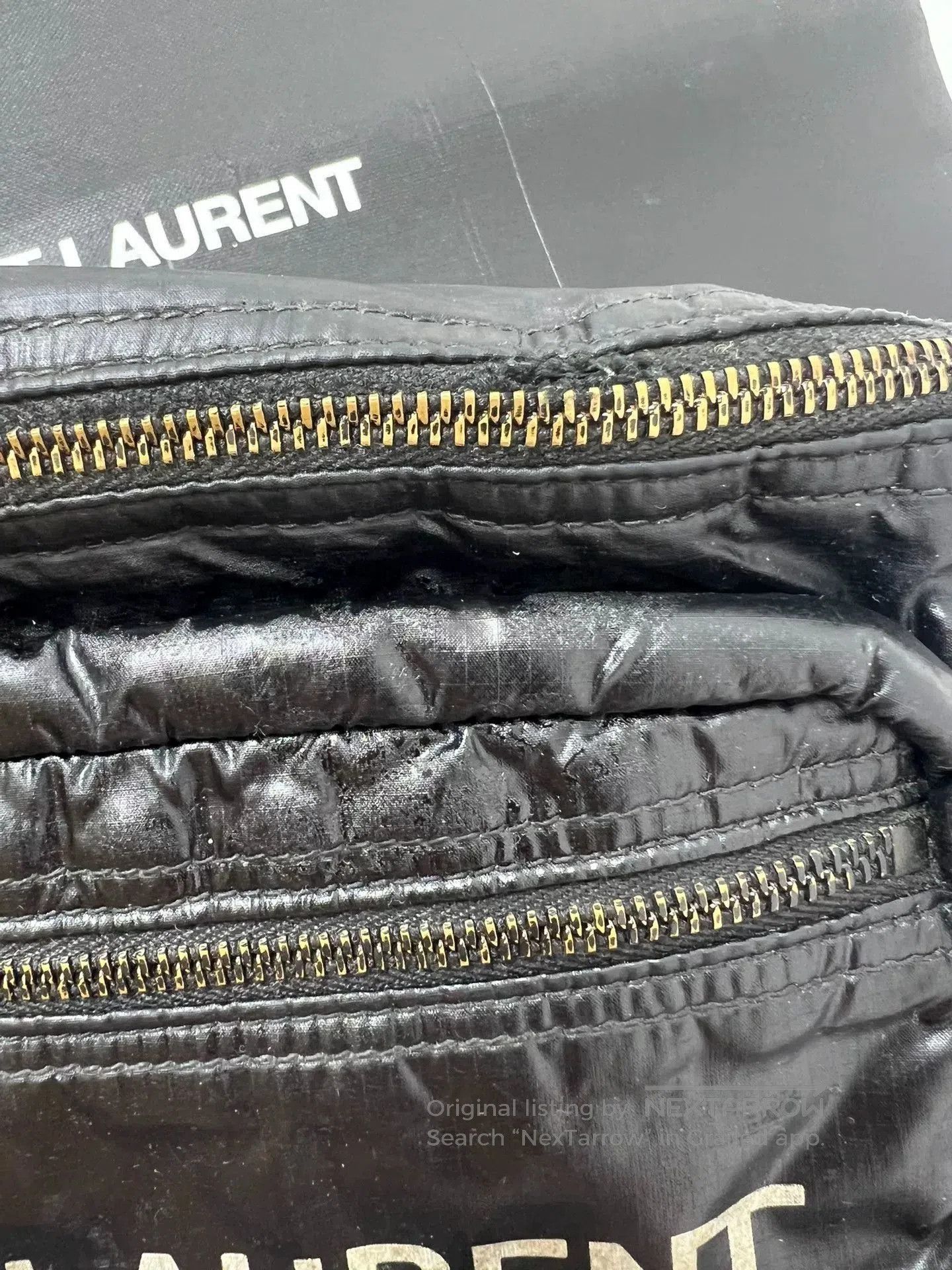 Saint Laurent Paris Saint Laurent Black Patent Belt Bag. Size ONE SIZE - 6 Thumbnail