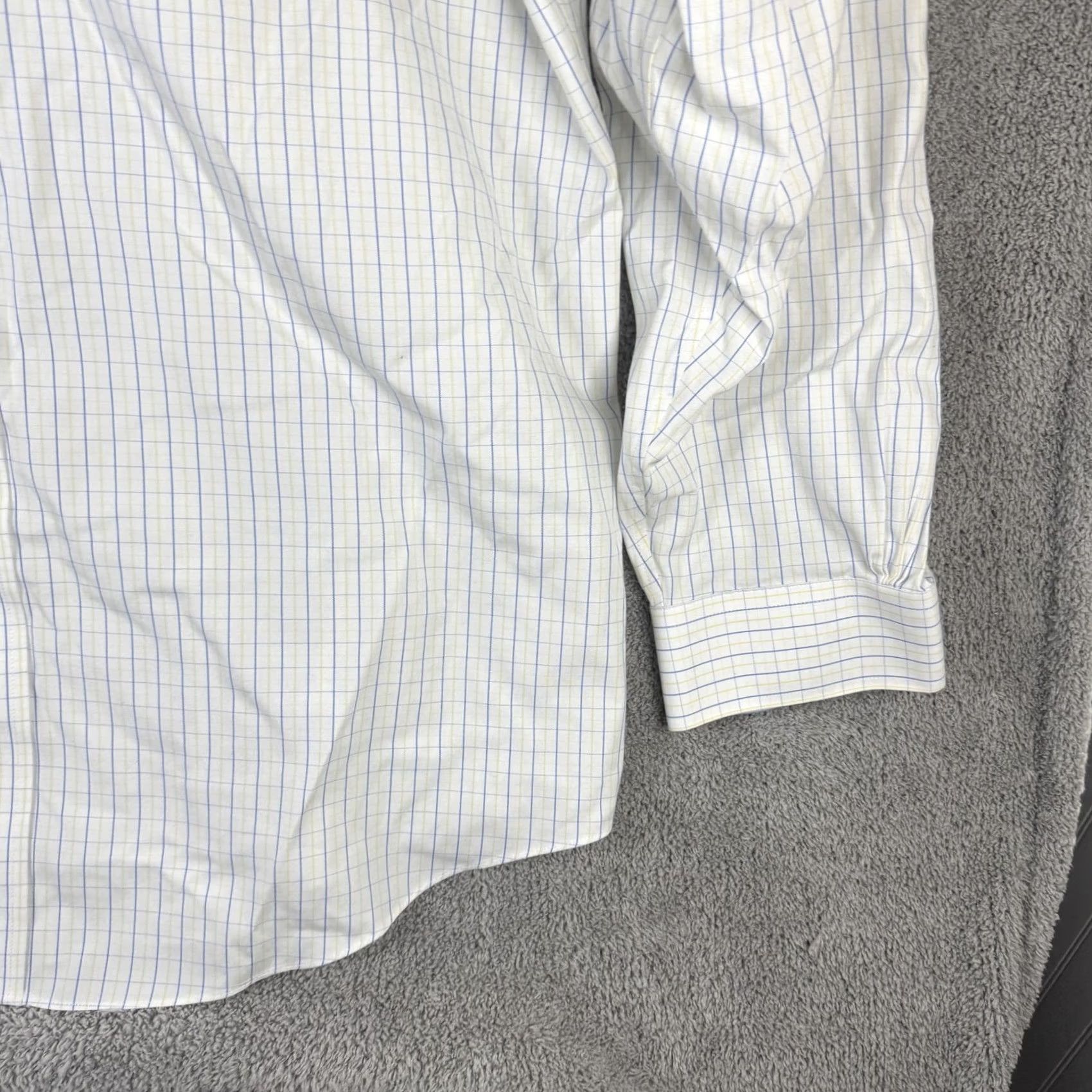 Brooks Brothers Brooks Brothers Shirt Mens 17.5 36 White Check Regent Non-Iron Supima Cotton Dress Shirt Mens 17.5 Neck 36 Sleeve Size US XXL / EU 58 / 5 - 3 Thumbnail