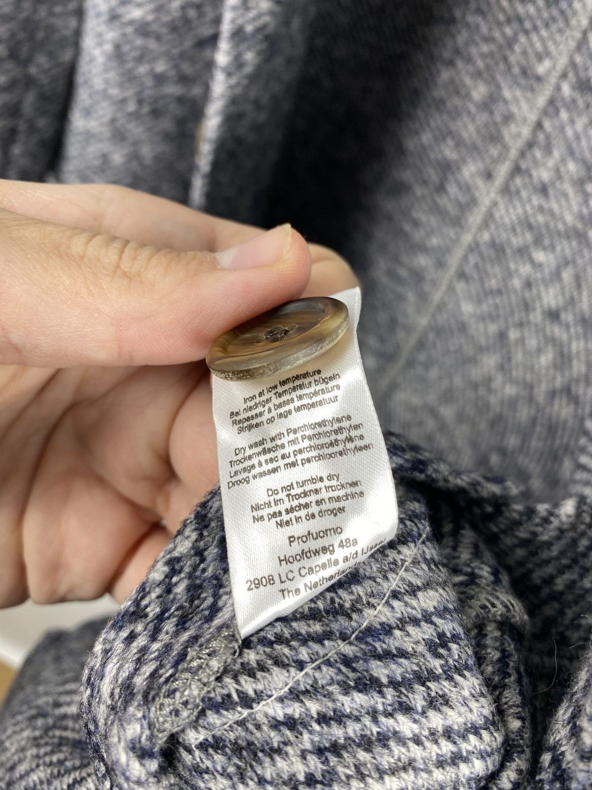 Other Profuomo Unlined Blazer Knit Melange Wool Cotton size 52 Size 42L - 13 Thumbnail
