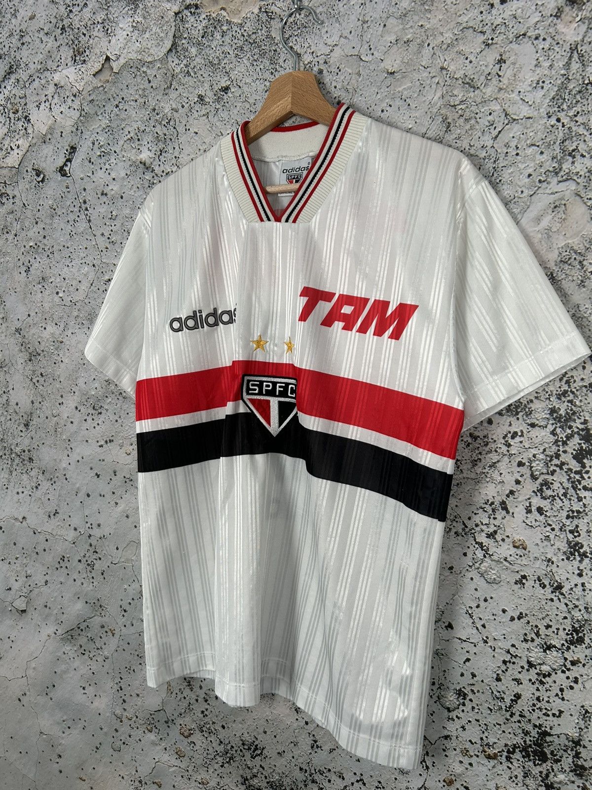 Adidas Vintage Adidas Sao Paolo 90s Soccer Jersey Football #7 Rare Size US M / EU 48-50 / 2 - 3 Thumbnail