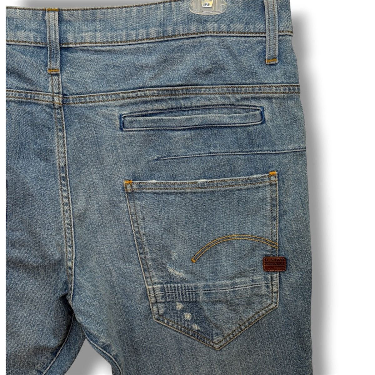 G-Star G-Star RAW D-Staq 3D Slim Jeans 36x32 Distressed 40" Waist Size US 36 / EU 52 - 8 Thumbnail