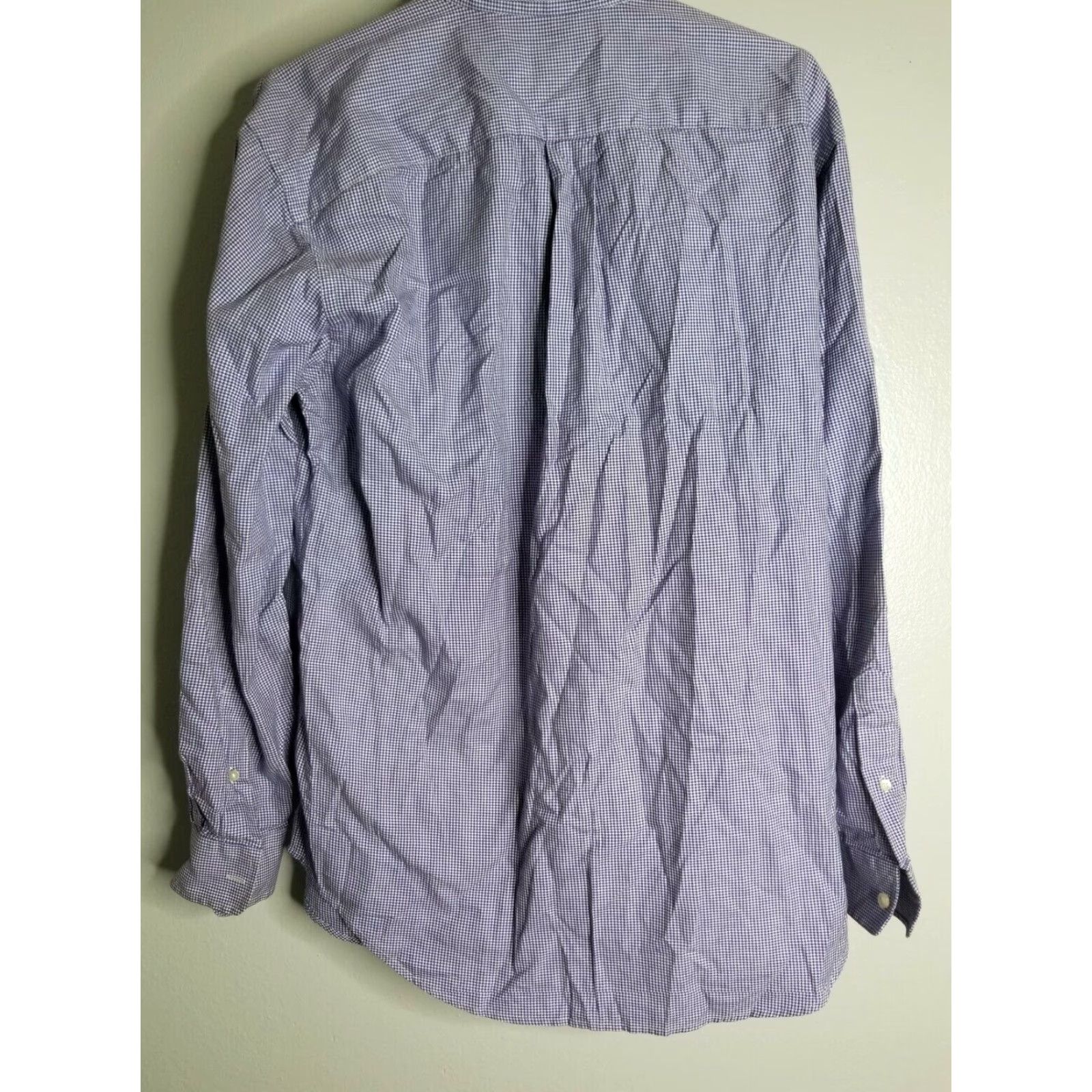 Vineyard Vines Vineyard Vines Mens M Performance Tucker Button Front Shirt Blue Gingham EZ GO Button-Up Long Sleeve W/ Logo Mens Size US M / EU 48-50 / 2 - 2 Thumbnail