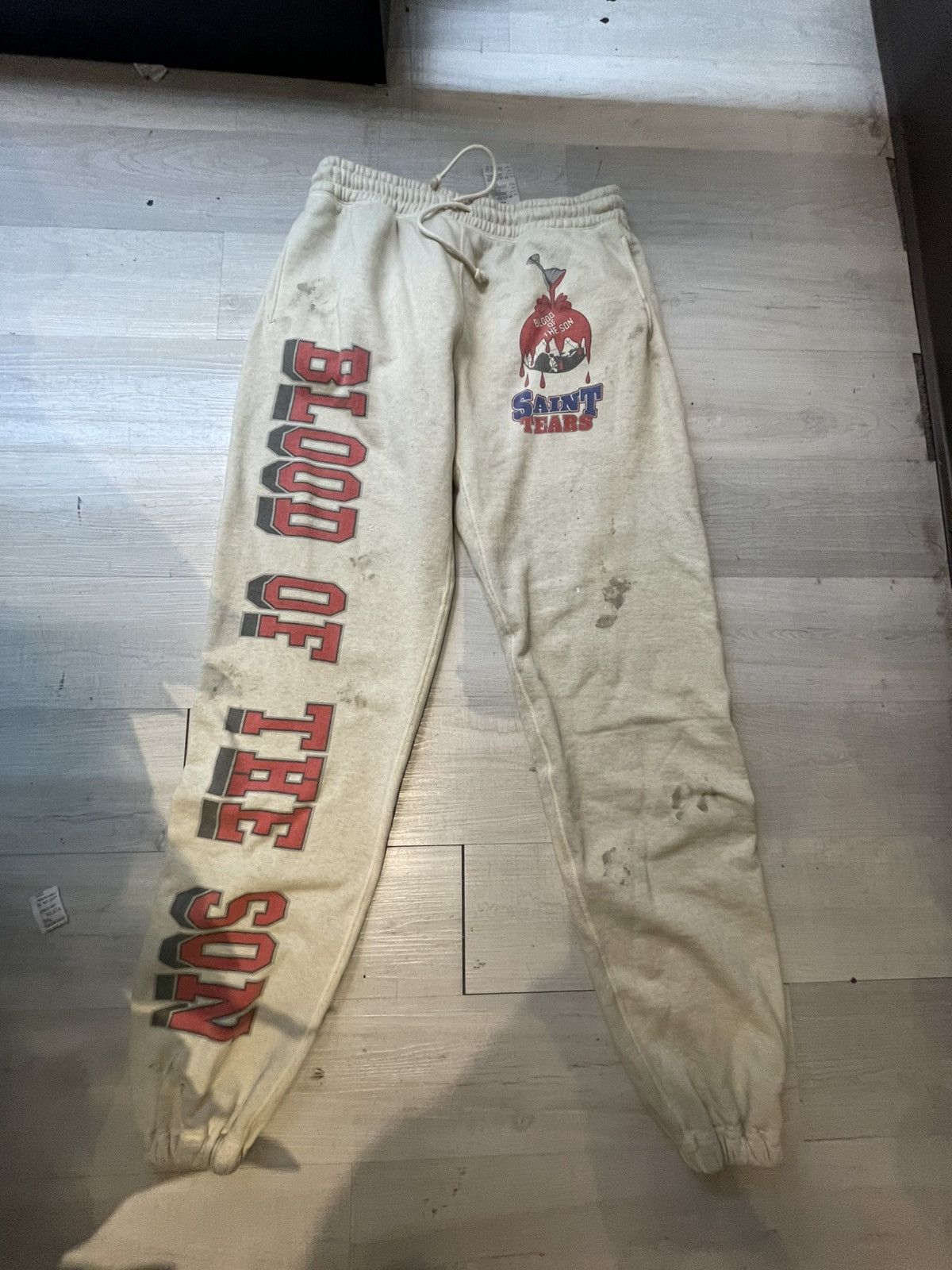 Saint Michael Saint Tears Holy Grail Sweat Pant Cream