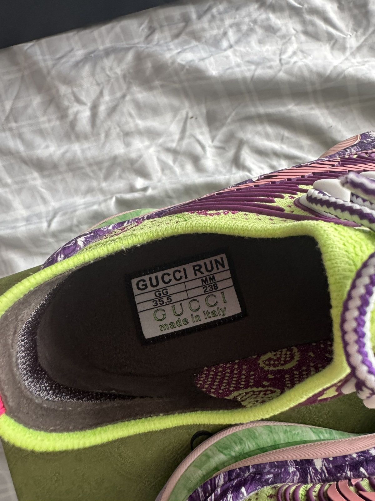 Gucci Gucci Run Technical knit fabric sneakers Size US 5.5 / IT 35.5 - 10 Thumbnail