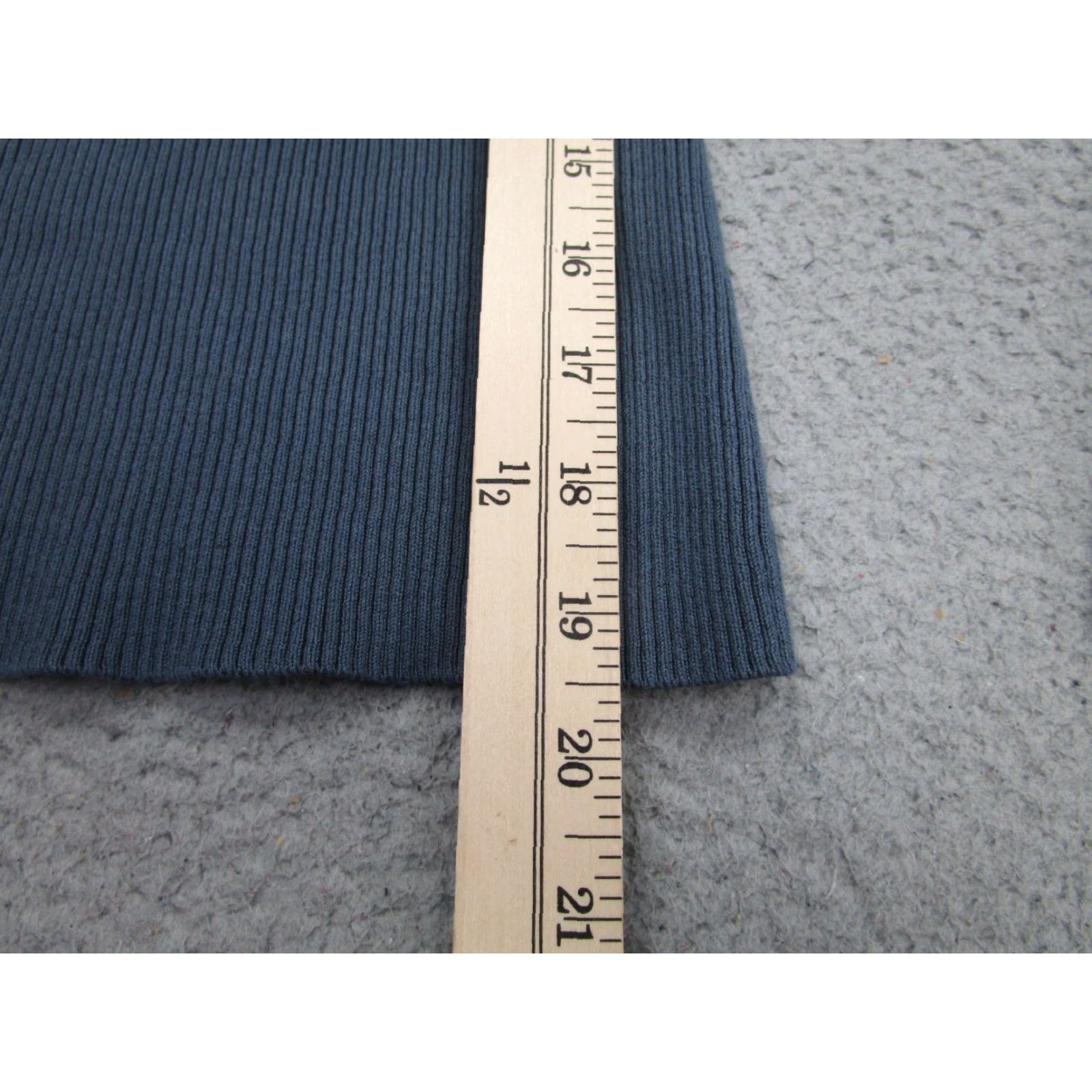 H&M H&M Shirt Womens M Blue Thermal Ribbed fitted Long Sleeve V-Neck Slim Casual Basics Regular Size M / US 6-8 / IT 42-44 - 7 Thumbnail