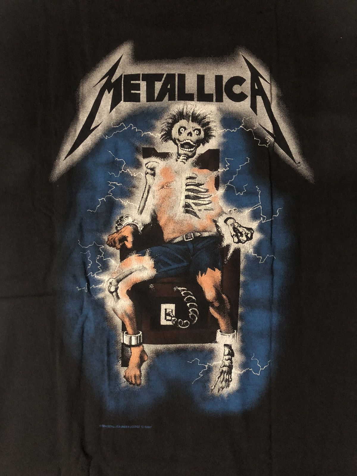 Band Tees × Metallica Vintage 1994 Metallica Ride The Lightning Shirt Giant Size US L / EU 52-54 / 3 - 5 Thumbnail