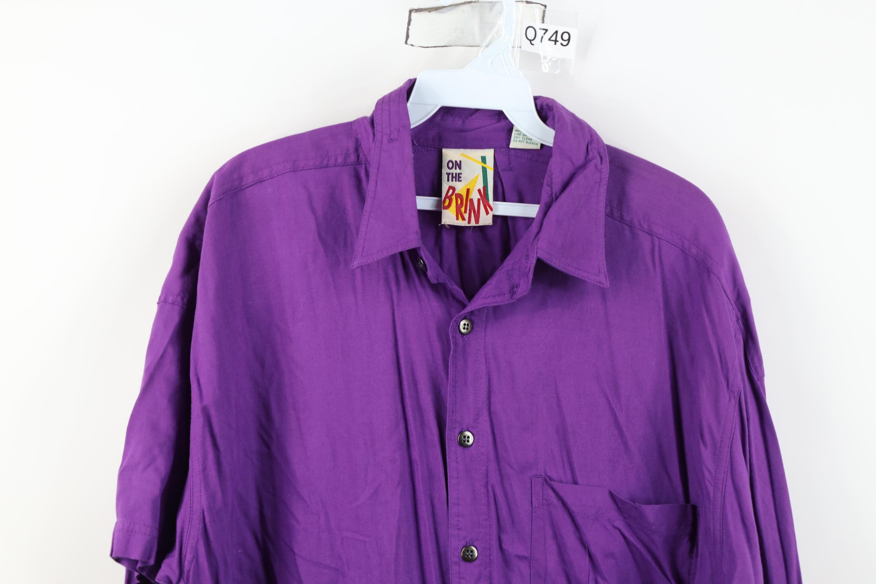 Vintage Vintage 90s Streetwear Short Sleeve Collared Button Shirt Size US L / EU 52-54 / 3 - 2 Thumbnail