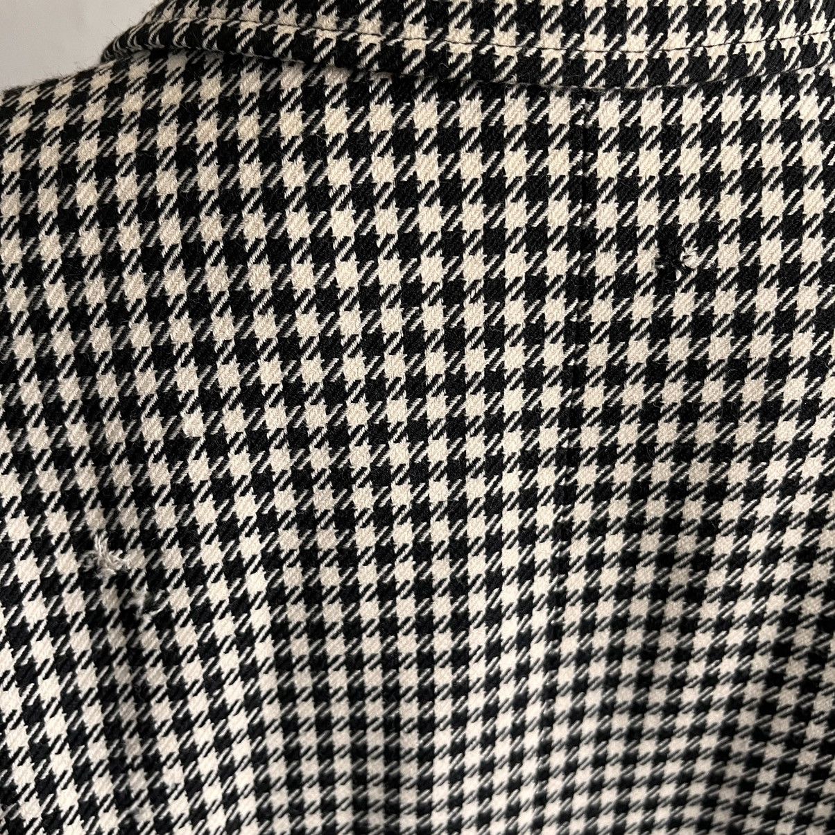 Yves Saint Laurent Yves Saint Laurent Vintage Houndstooth Over Coat Size M / US 6-8 / IT 42-44 - 10 Thumbnail