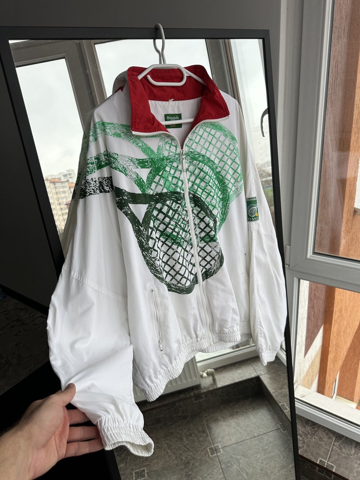 Heineken Vintage Heineken Tennis Windbreaker Limited Jacket 1990s Size US L / EU 52-54 / 3 - 8 Thumbnail