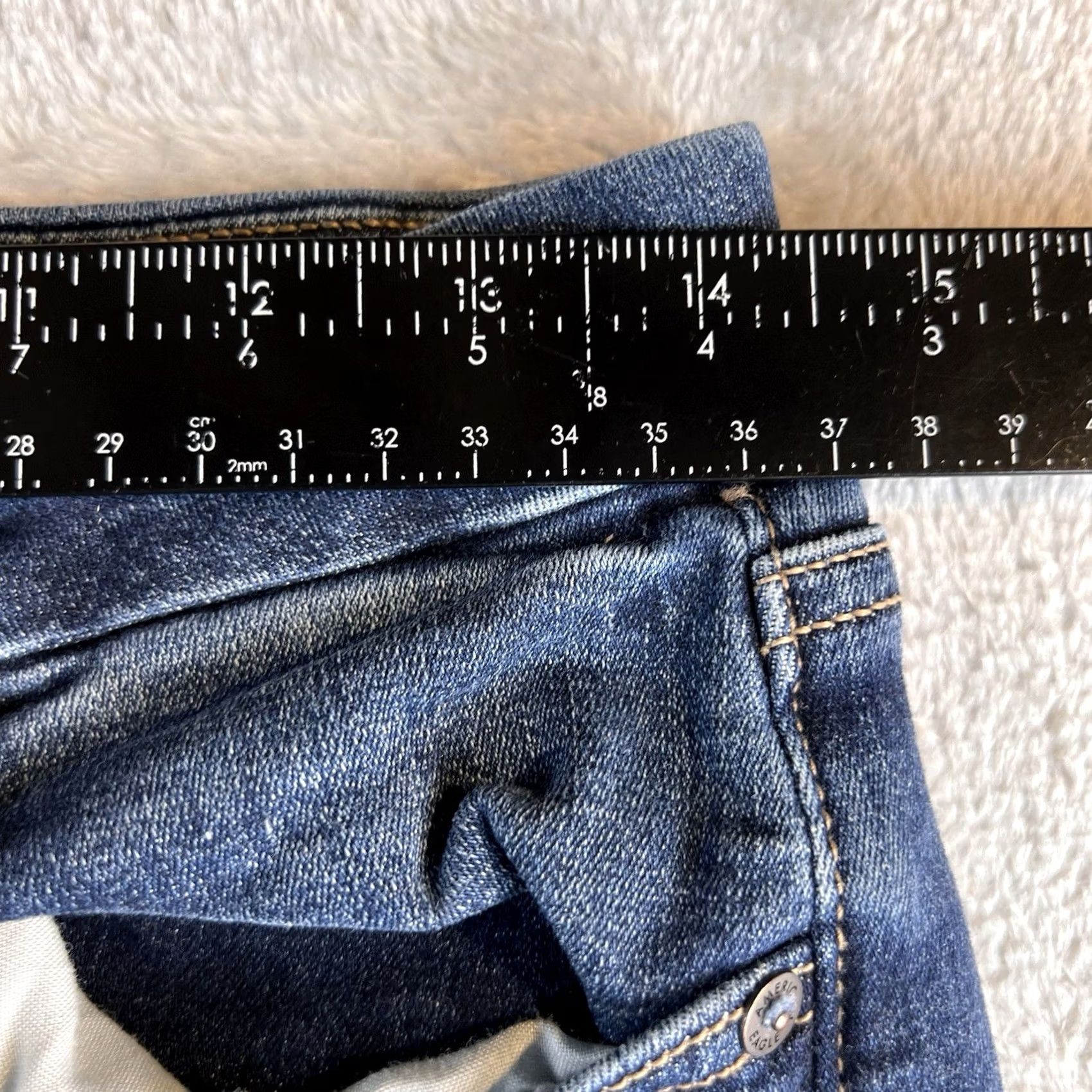 American Eagle Outfitters American Eagle Outfitters Jeans Women Flared 8 Regular Blue Denim High Rise 31in Inseam Size 30" / US 8 / IT 44 - 3 Thumbnail