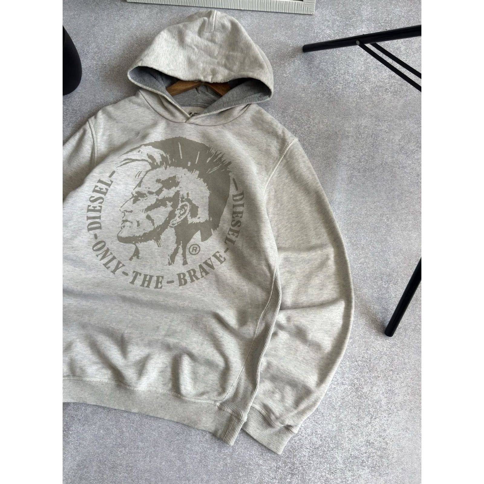 Diesel Vintage Diesel Hoodie Size M Gray Big Logo Y2K Men Size US M / EU 48-50 / 2 - 3 Thumbnail